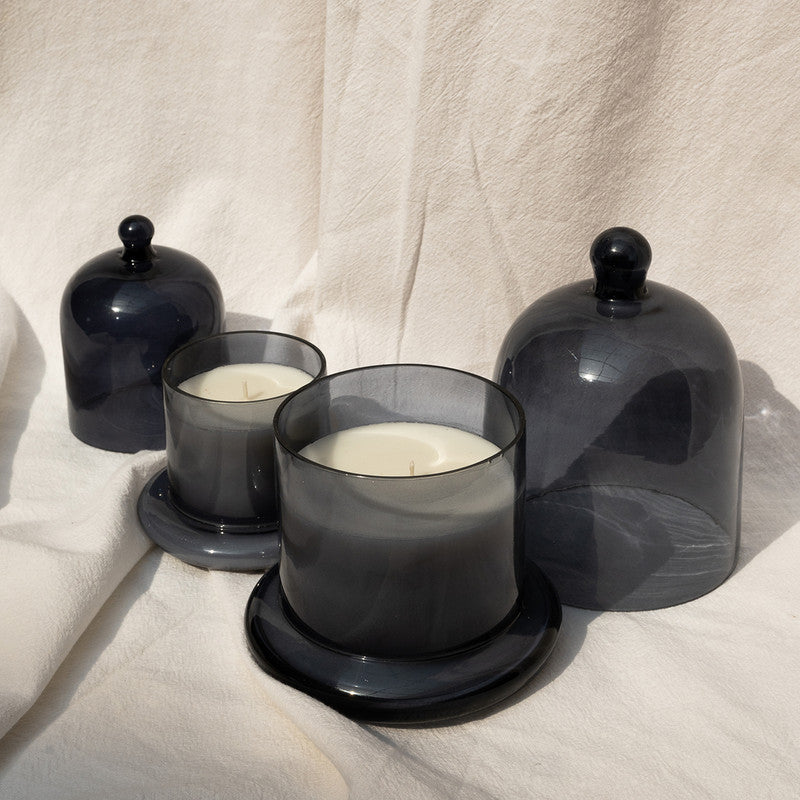 Glass Dome Candles Medium | Grey、mySite、camillekostekn