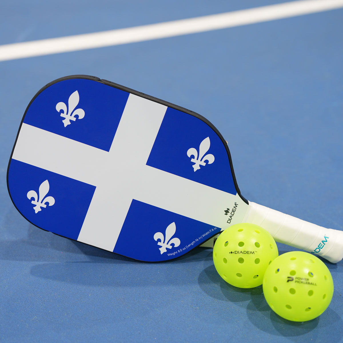Diadem Icon V1 Quebec Flag Pickleball Paddle - Demo Rental (17)