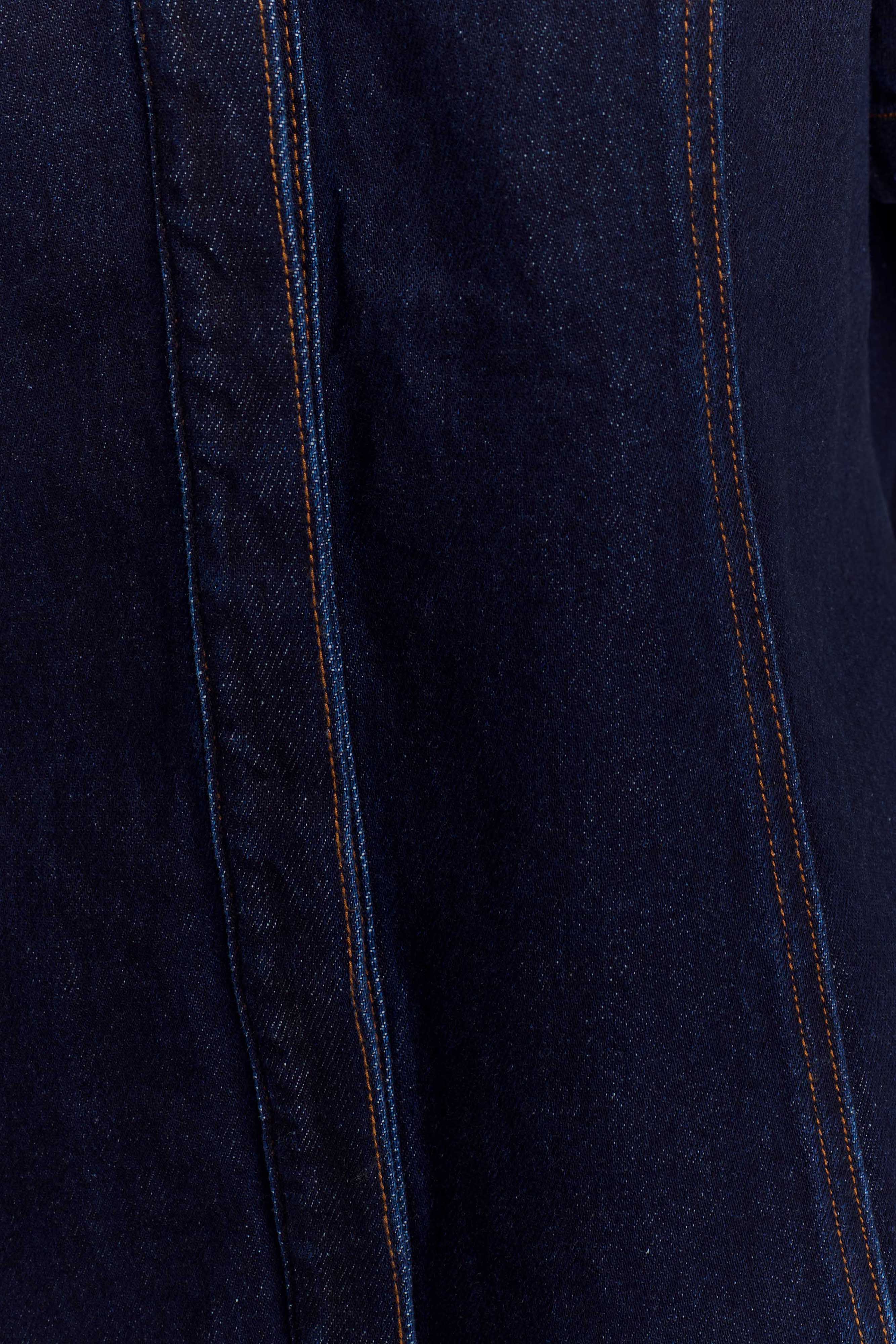 Maya Oversized Denim Shirt - Indigo Blue、mySite、solidvoid