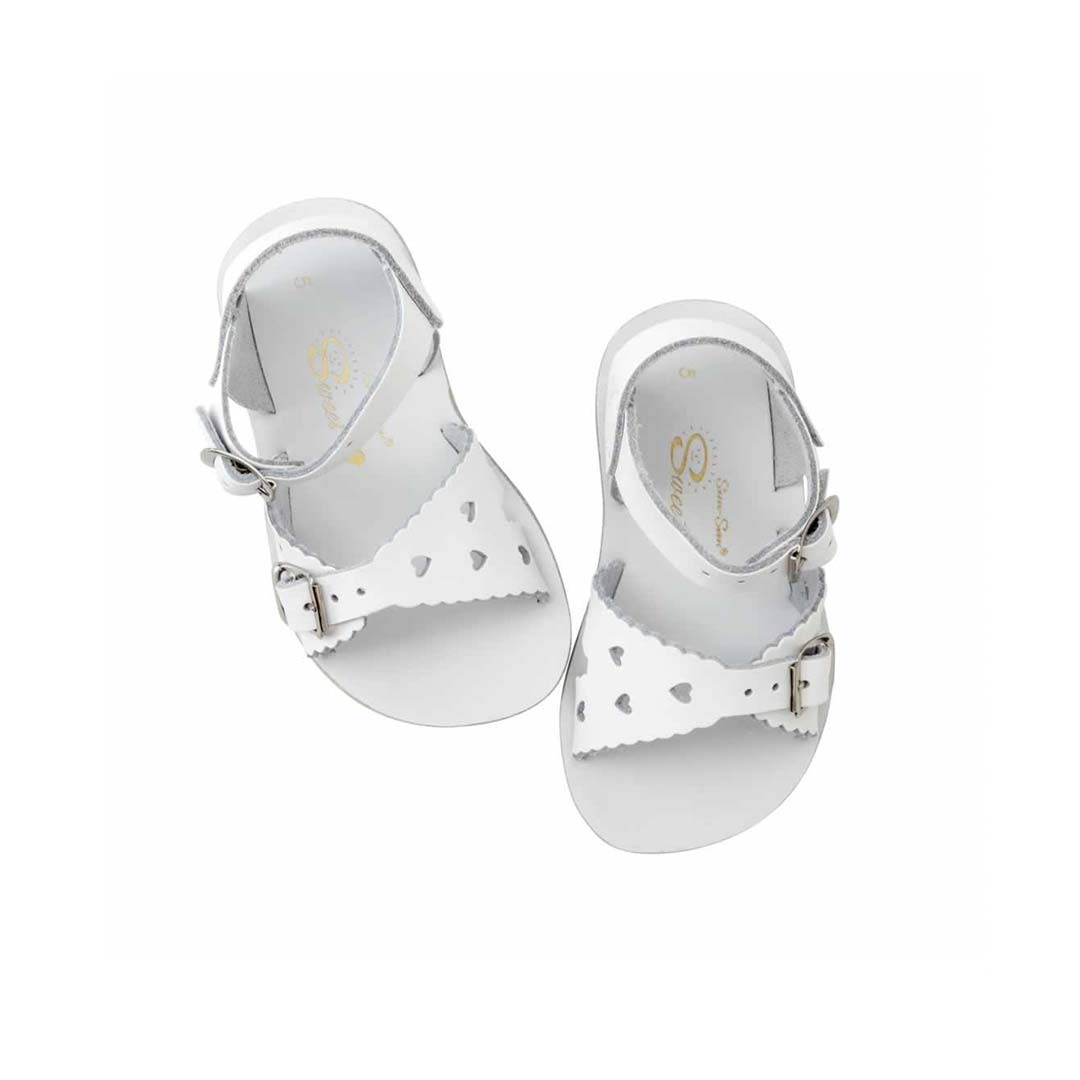 Salt-Water Sun-San Kids Sandals - Sweetheart - White、mySite、merchandisen