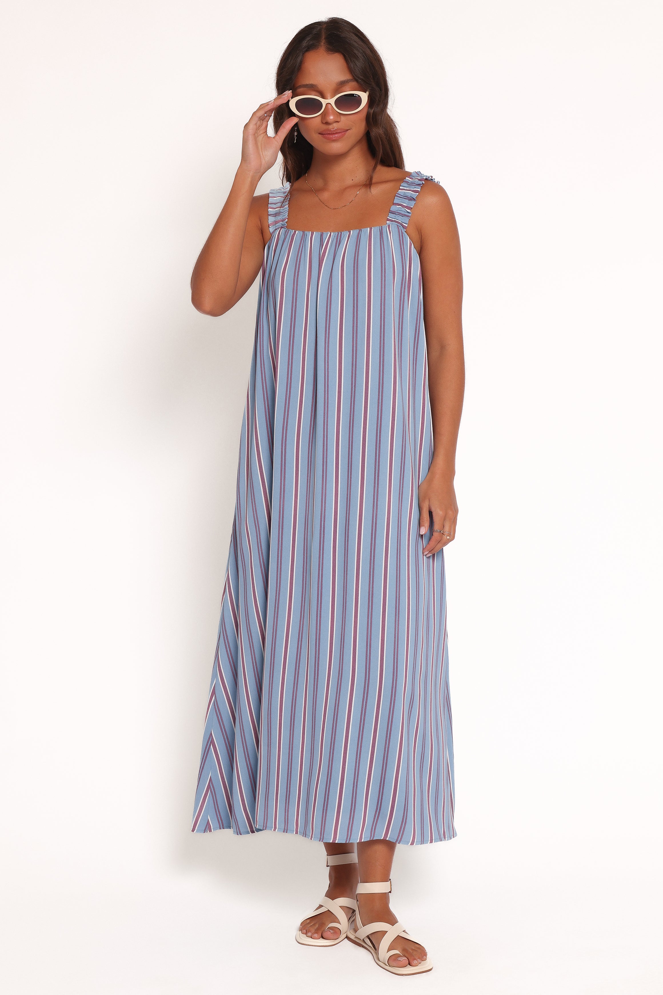  Alessandra Maxi Dress - Blue Stripe、mySite、sugarbowlscore