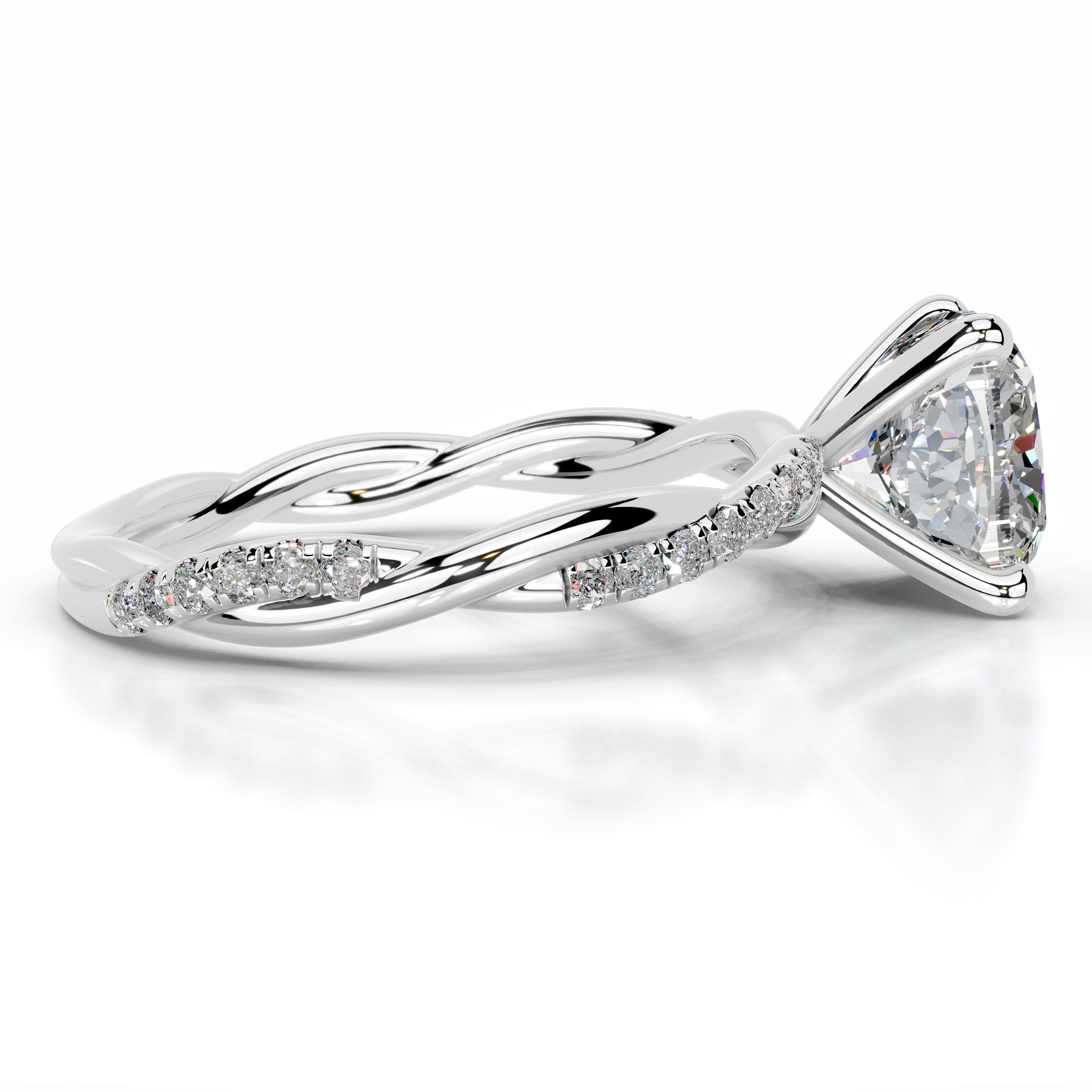 Crystal Moissanite & Diamonds Ring - Platinum、mySite、hinf8tx79