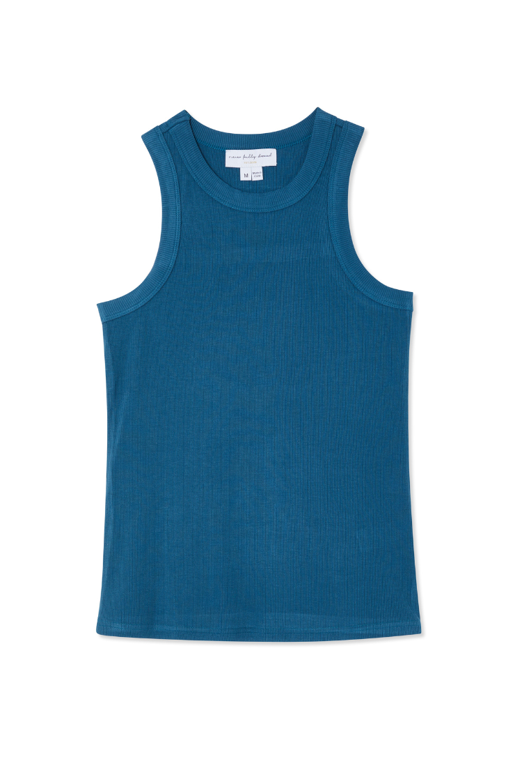 Teal Rib Tank Top、mySite、solidvoid