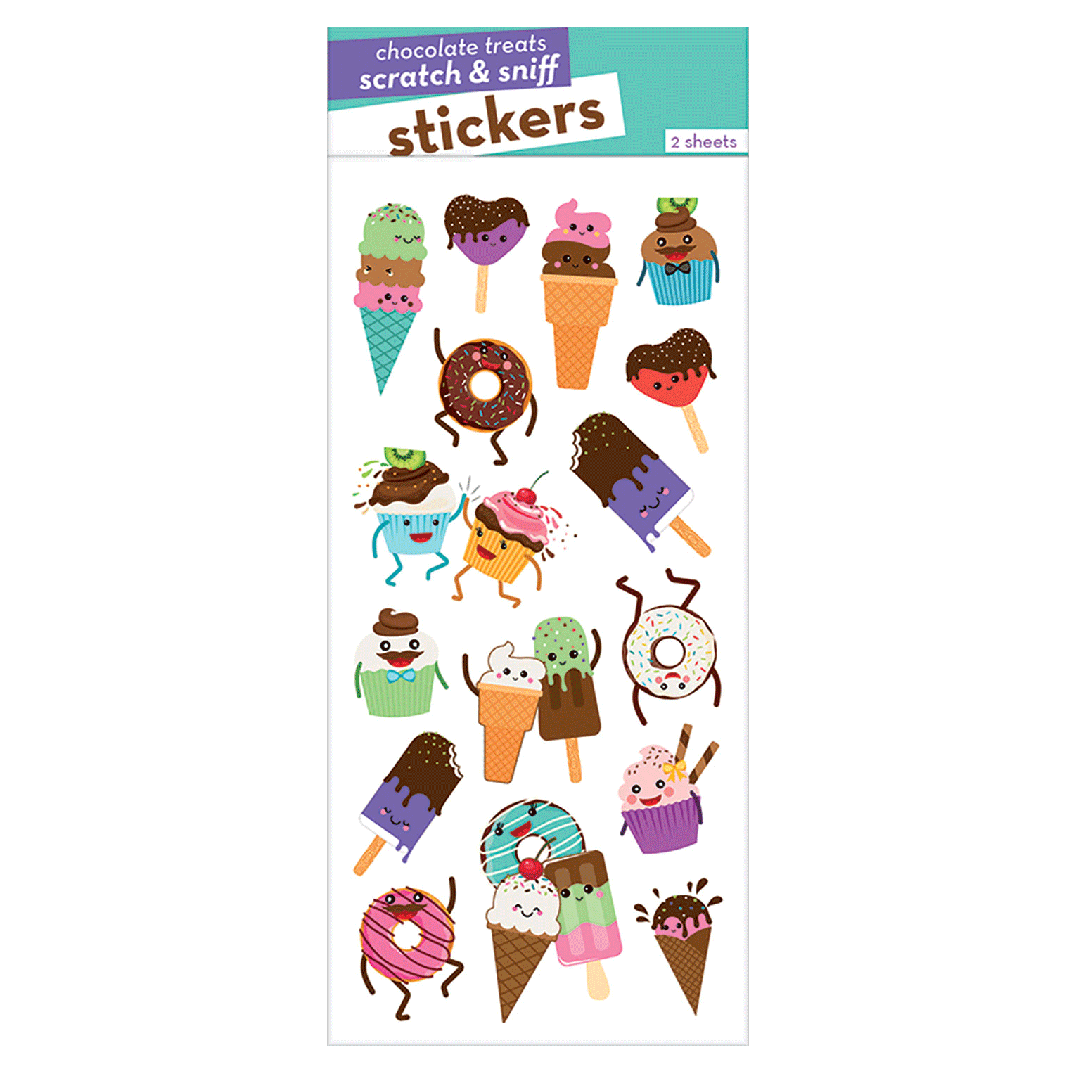  Chocolate Treats Scratch & Sniff Stickers、mySite、ghnorth