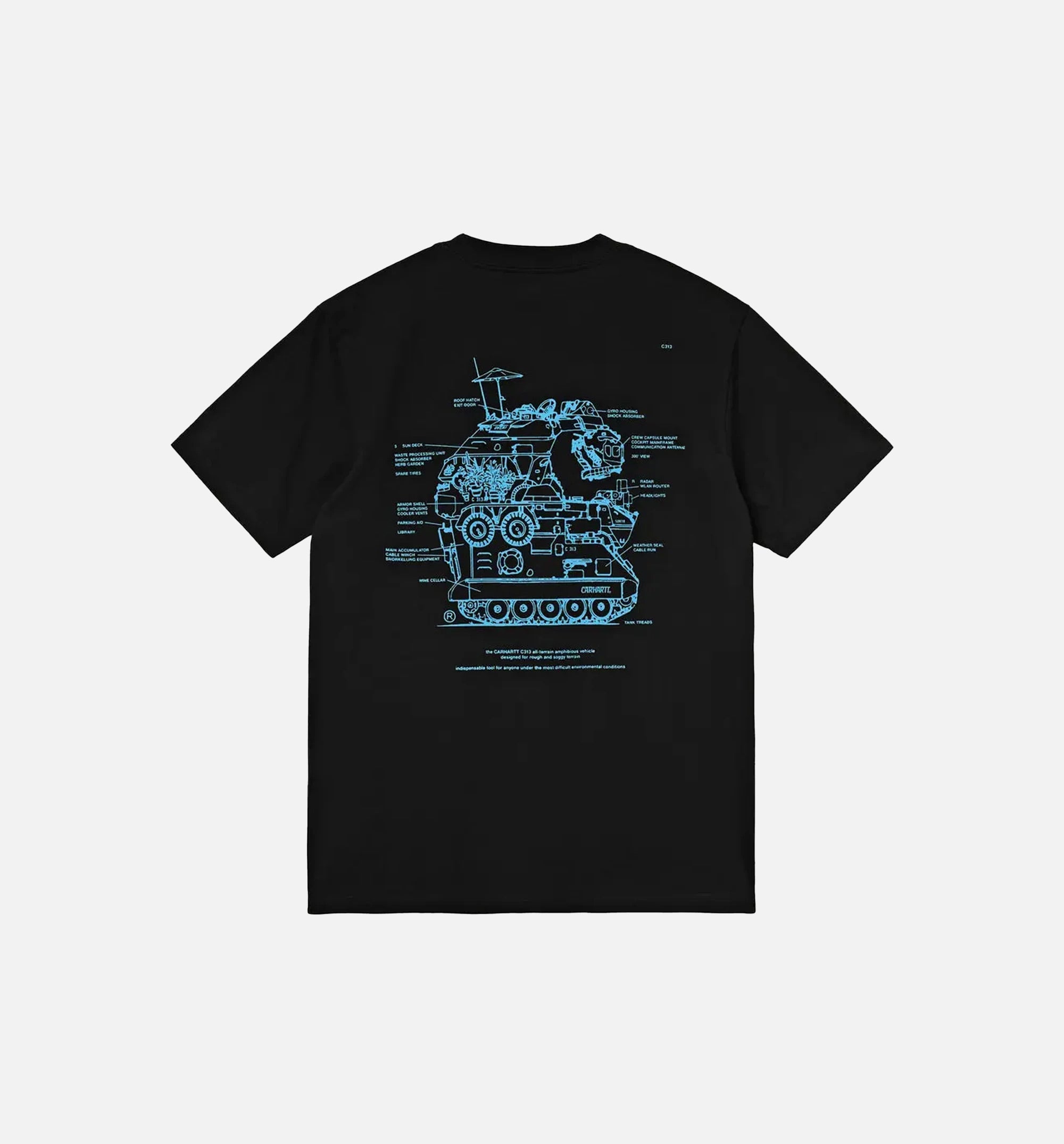 Blueprint Tee Mens T-Shirt - Black、mySite、dreamappss