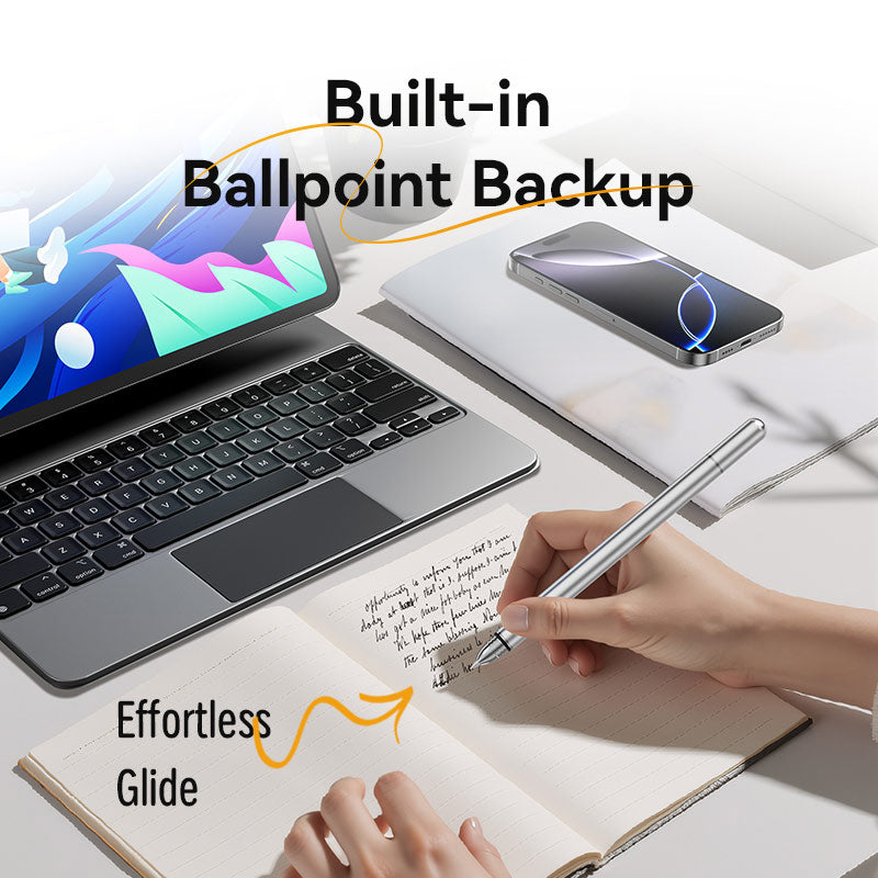 Vention 2-in-1 Stylus Pen Gray Aluminum Alloy Type、mySite、fannypackpong