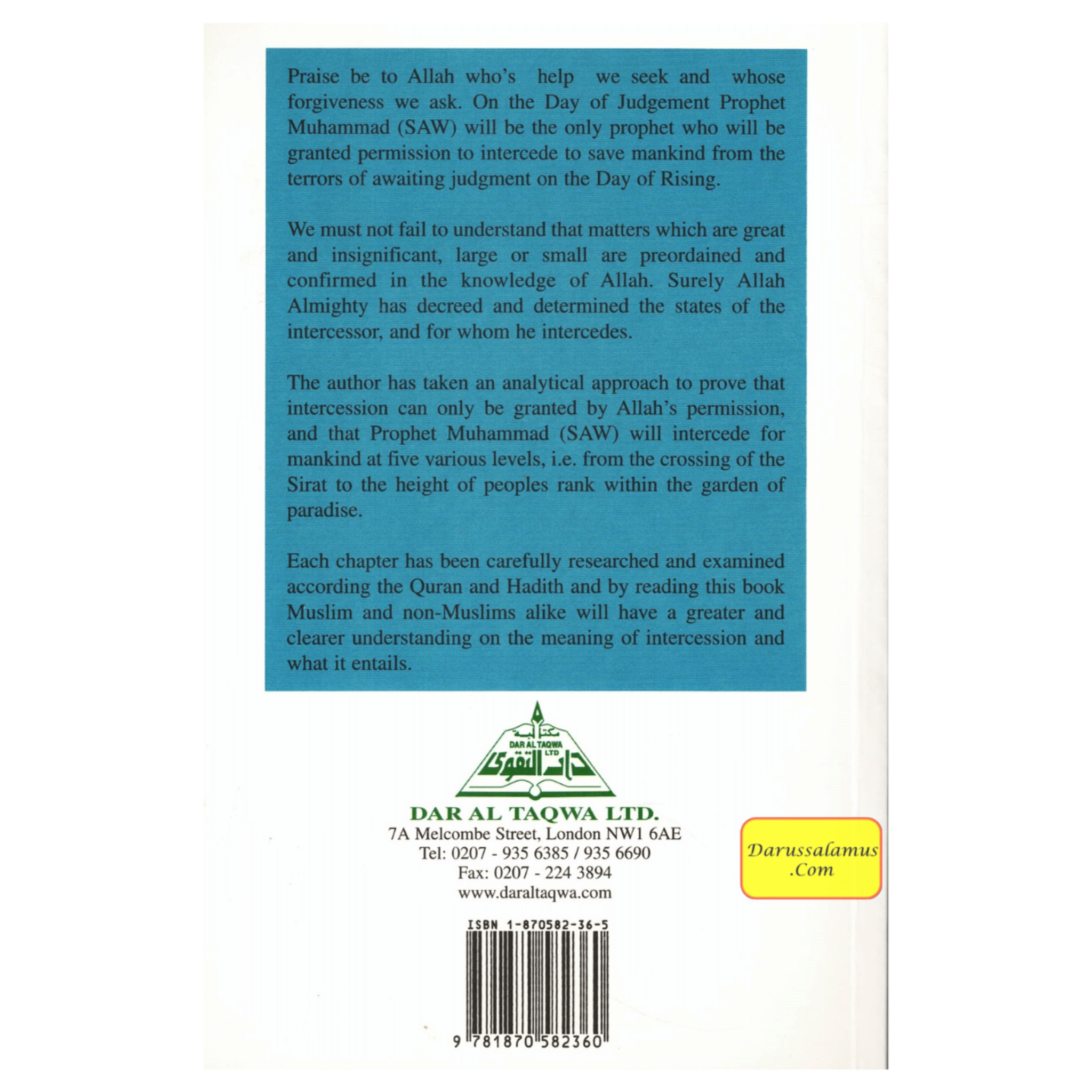 Intercession In the Light of Quran and Sunnah By Ukasha Al-Tayyibi、mySite、topwebapps