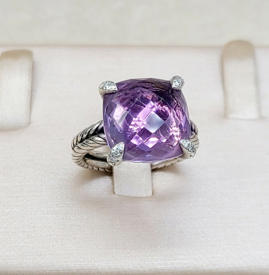 David Yurman Chatelaine Ring Amethyst & Diamond、mySite、hinf8tx79