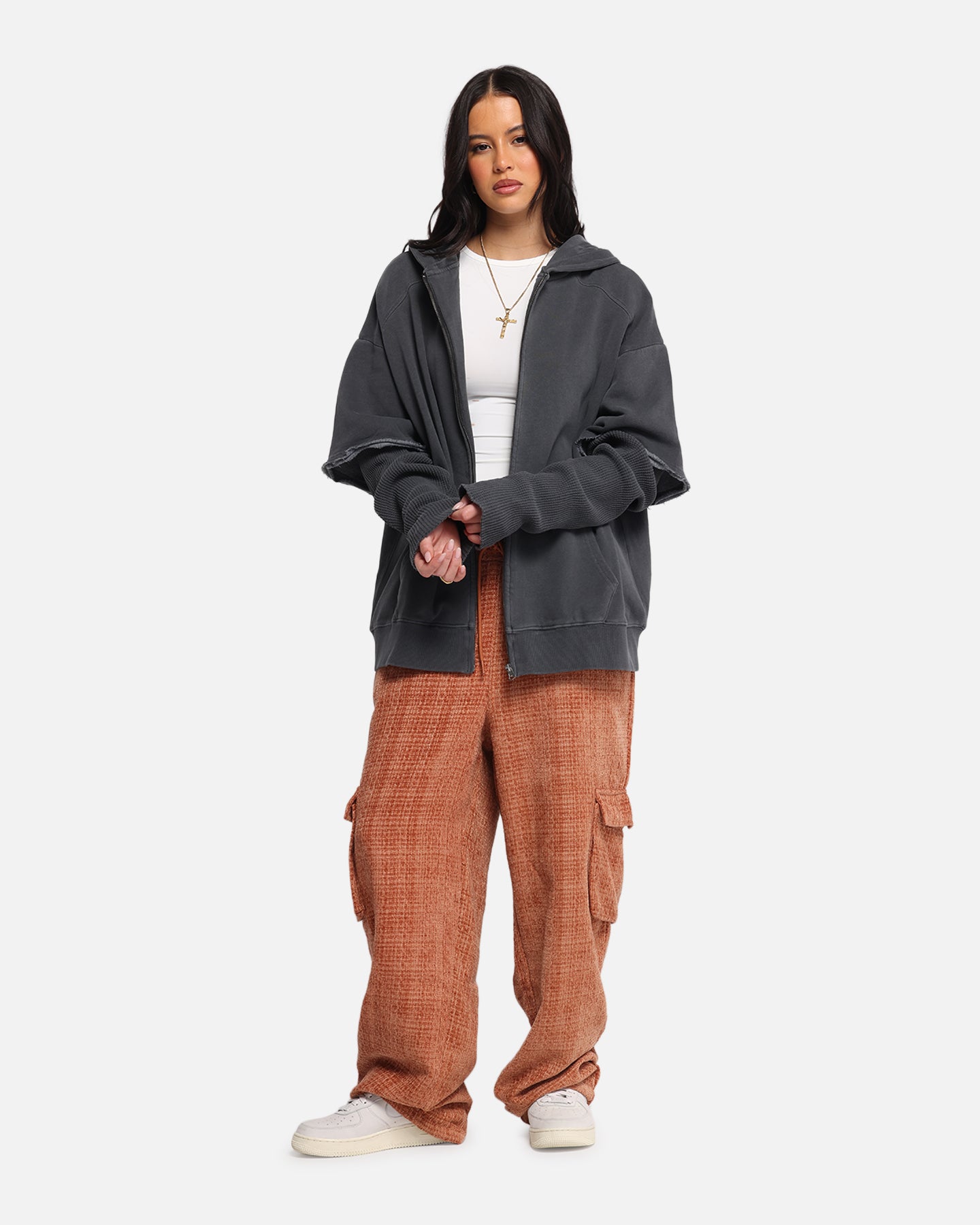 XXIII Hybrid Layered Hoodie Washed Black、mySite、zt4zffjzw