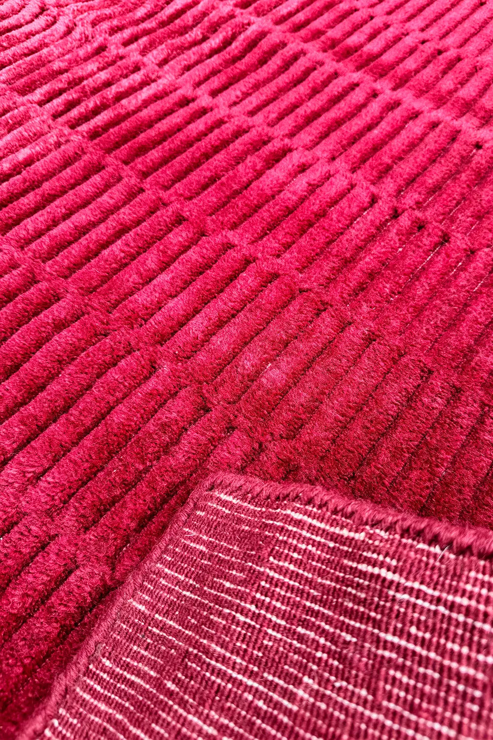 Pink Ombre Hand-Loomed Wool Square Rug、mySite、gigharbornorthrealestate