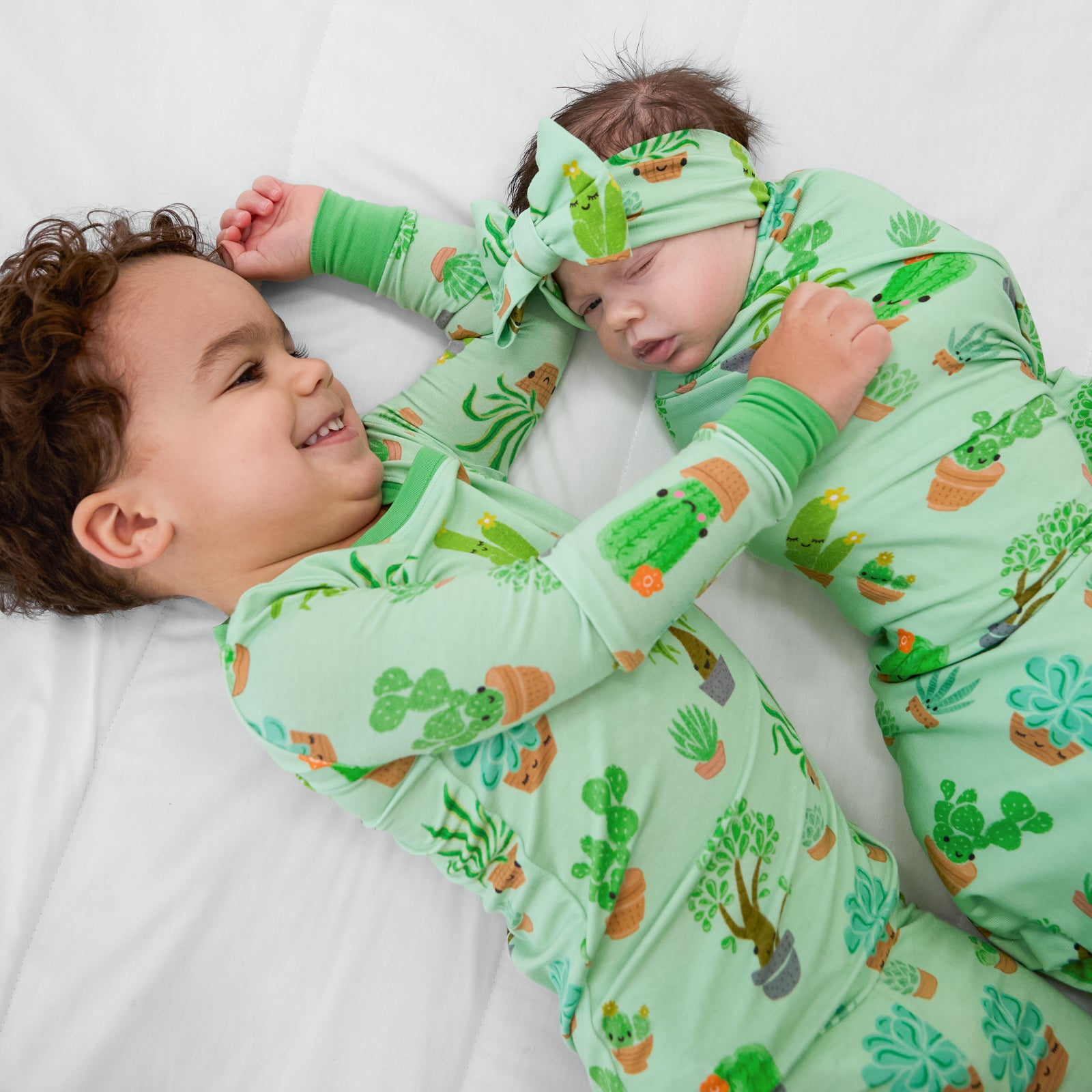 Succulent Love Swaddle & Luxe Bow Headband Set、mySite、g9winljtr