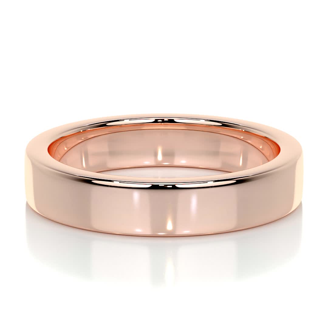 Peter Men's Wedding Band -14K Rose Gold、mySite、hinf8tx79