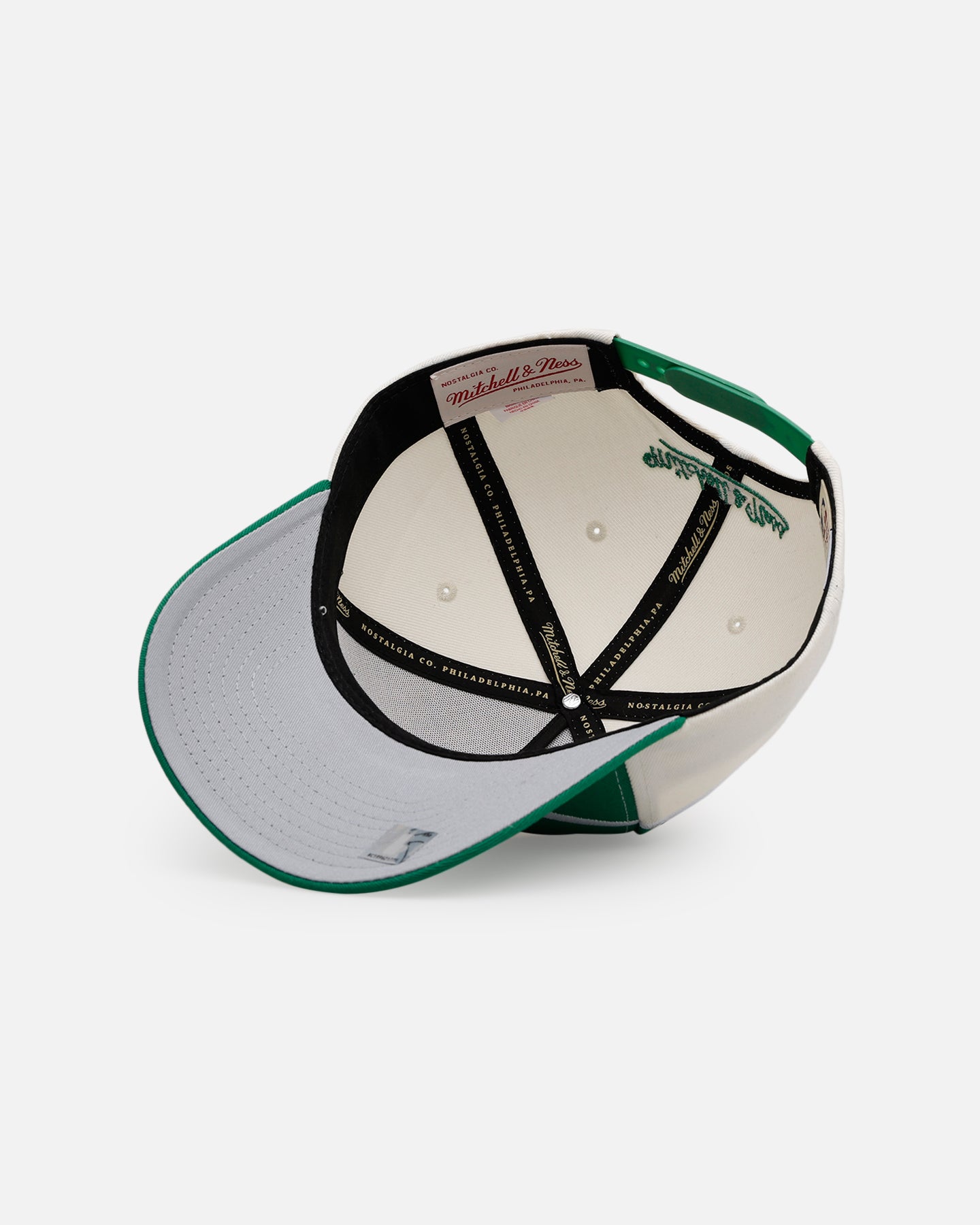 Mitchell & Ness Boston Celtics 'Shark Tooth' Pro Pinch Snapback Cream/Green、mySite、zt4zffjzw
