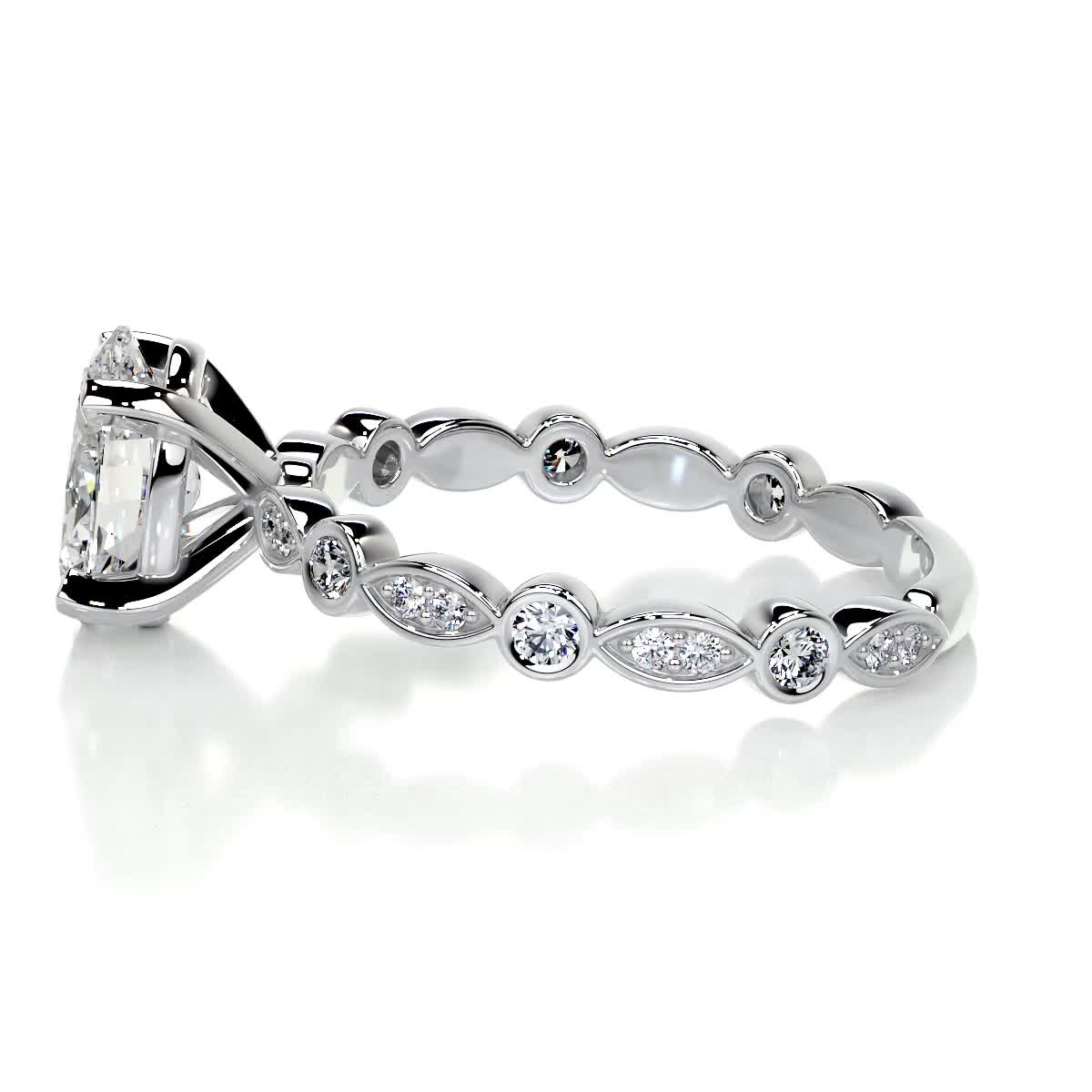 Amelia Diamond Engagement Ring -Platinum、mySite、hinf8tx79