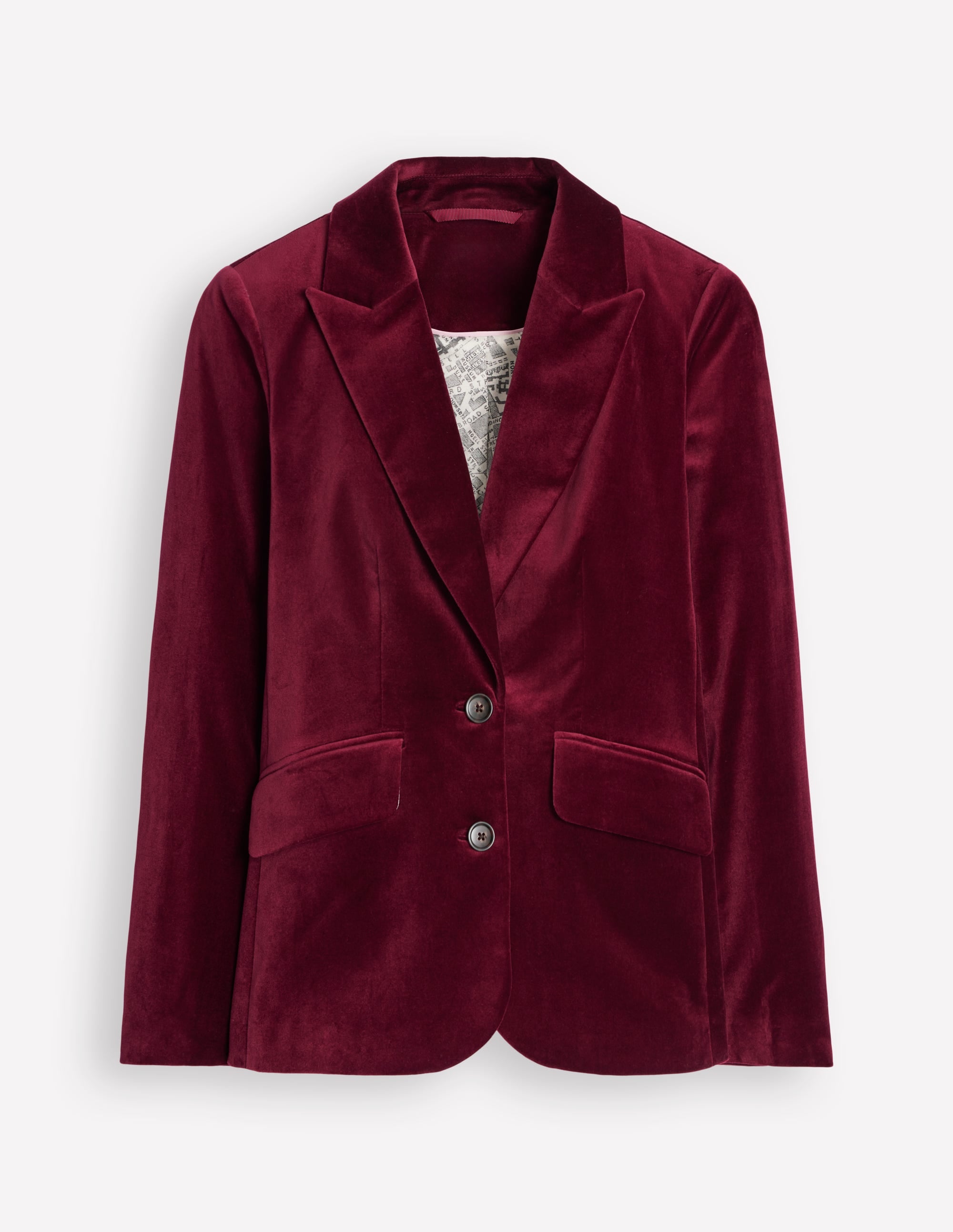  Marylebone Velvet Blazer-Cabernet、mySite、ashleygrahame