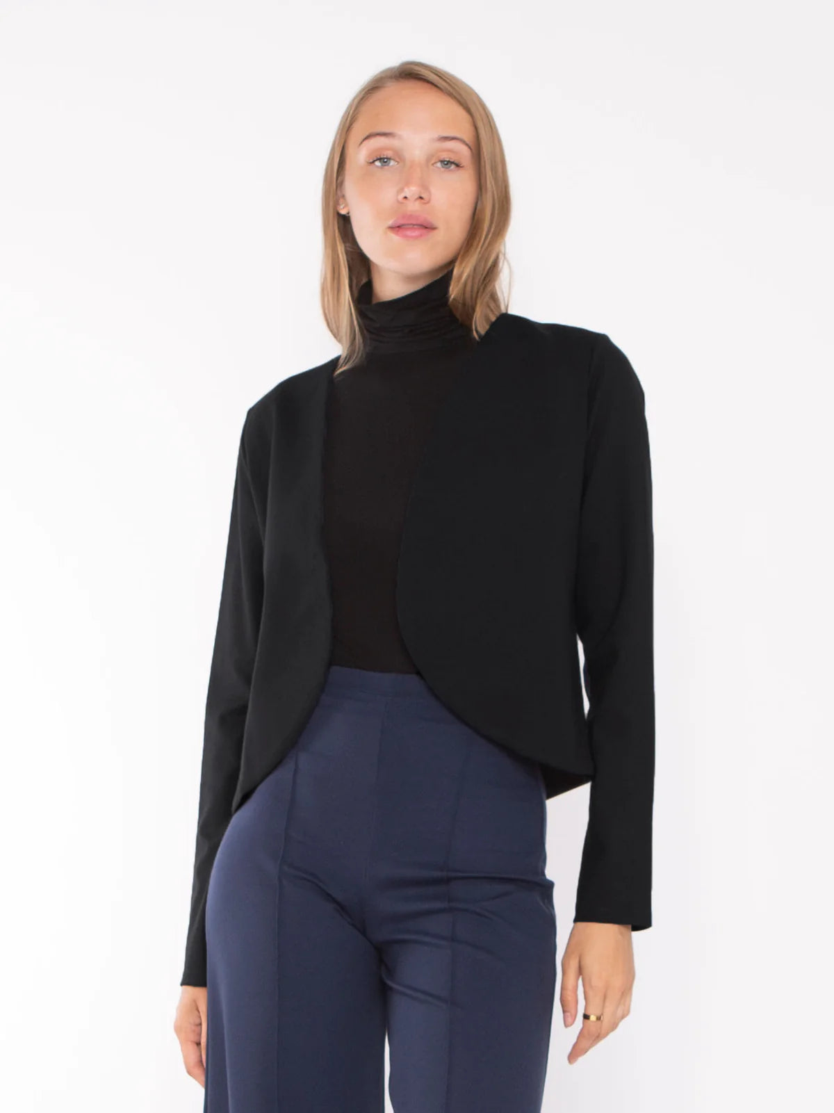 Ripley Rader Ponte Knit Bolero, Black - Final Sale、mySite、noshort