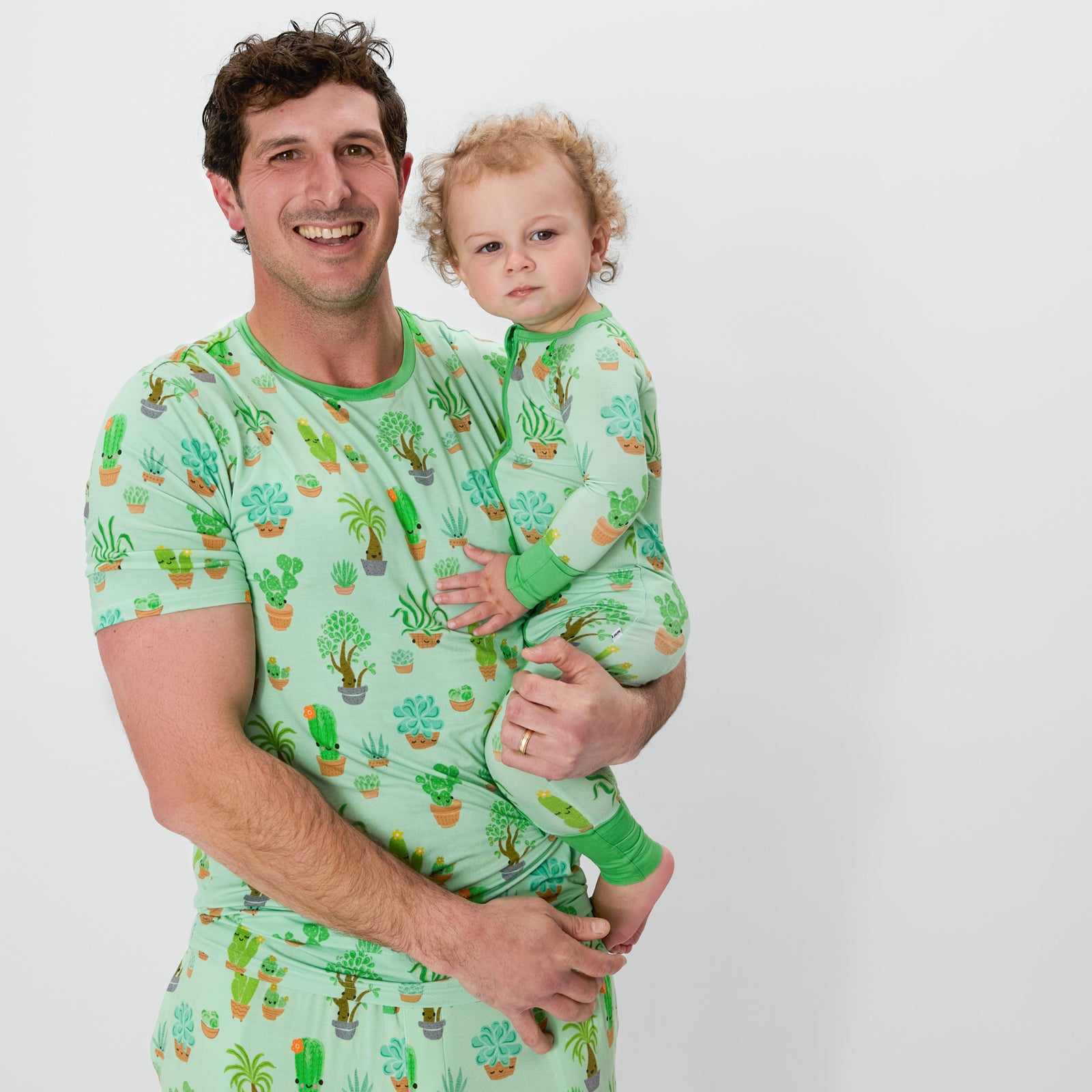 Succulent Love Men's Short Sleeve Pajama Top、mySite、g9winljtr