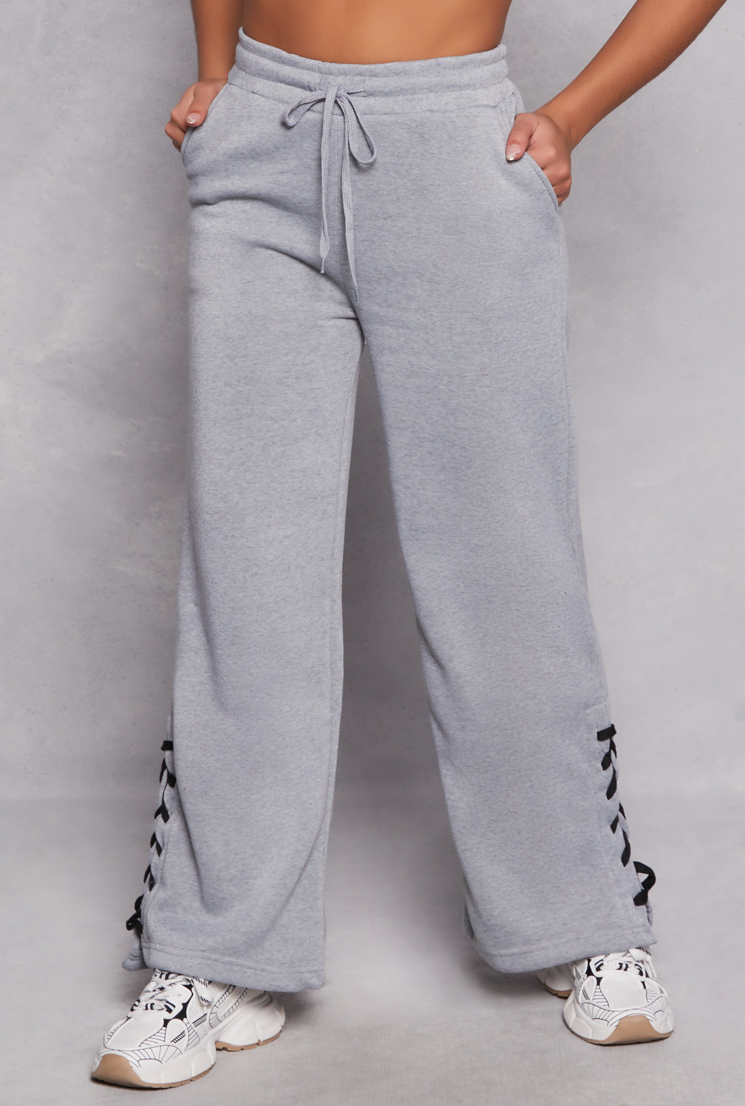 Lace Up Side Sweatpants、mySite、camillekostekn