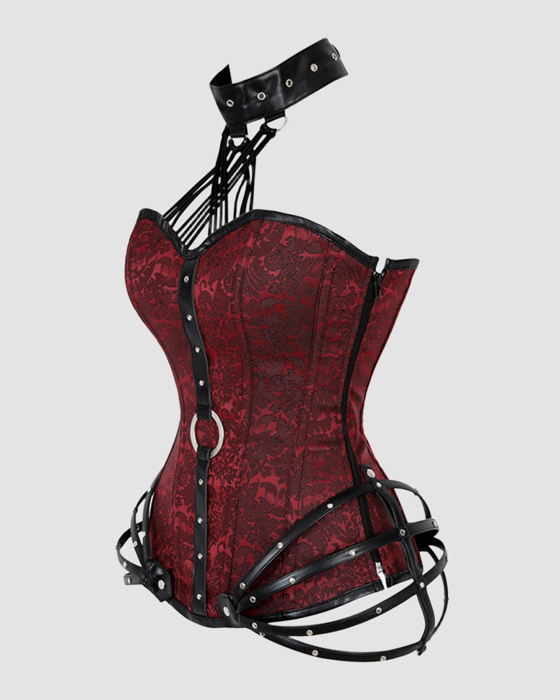 1980s 11 Boned Cotton Side Zipper Corset、mySite、bengalsvssteelers