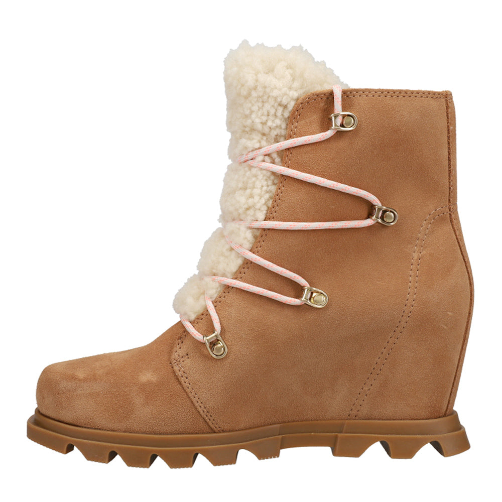 Joan Arctic Shearling Round Toe Wedge Round Toe Boots、mySite、gtrtttuynbv