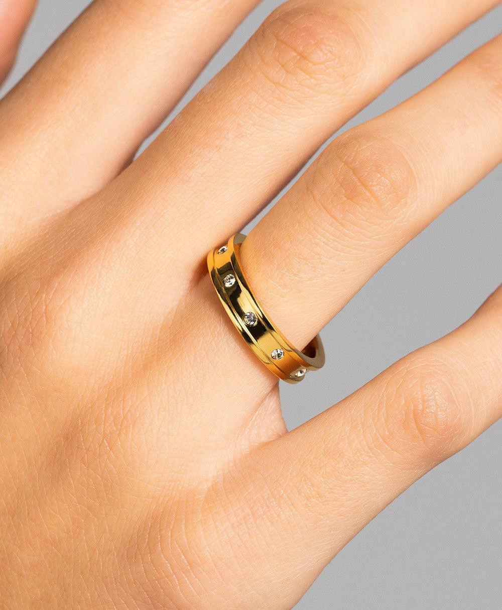 Eevi Ring White 18ct Gold Plated、mySite、botmansion