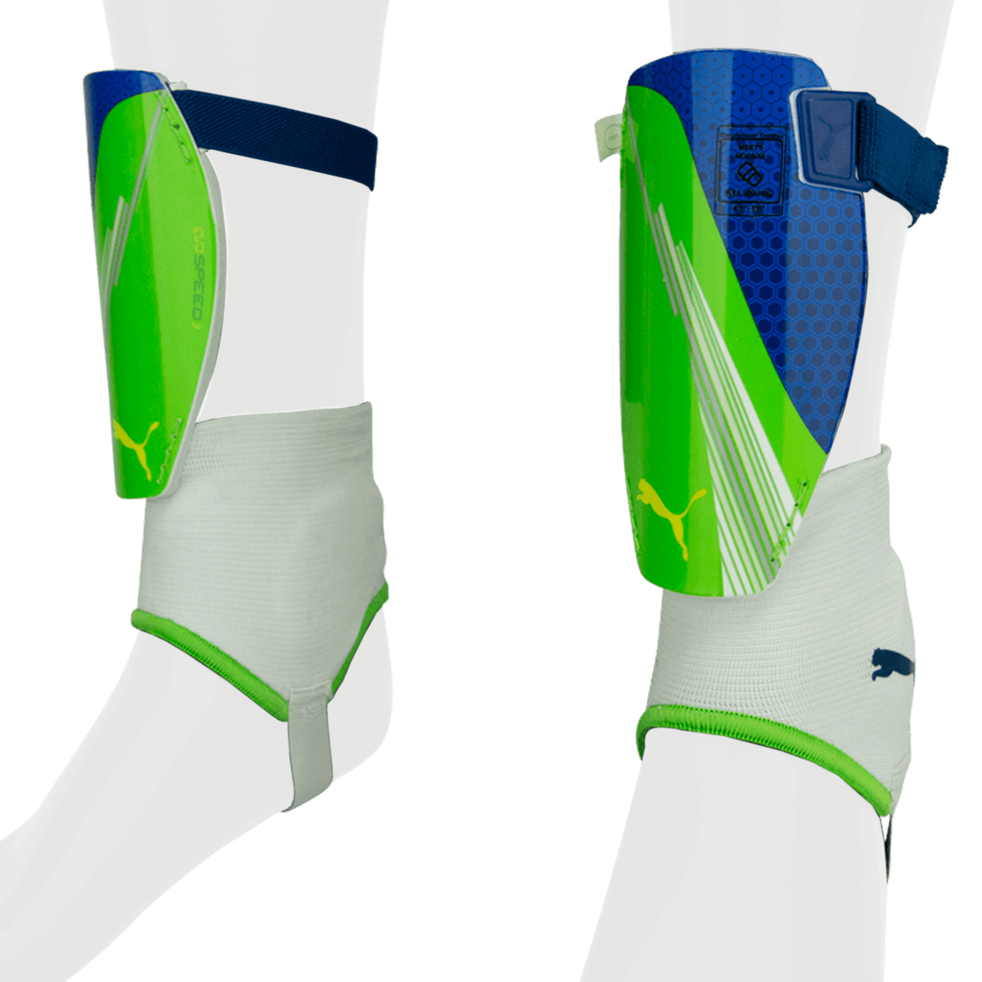 PUMA EvoSpeed 3 Shin Guards Lime/Blue、mySite、bottomscart