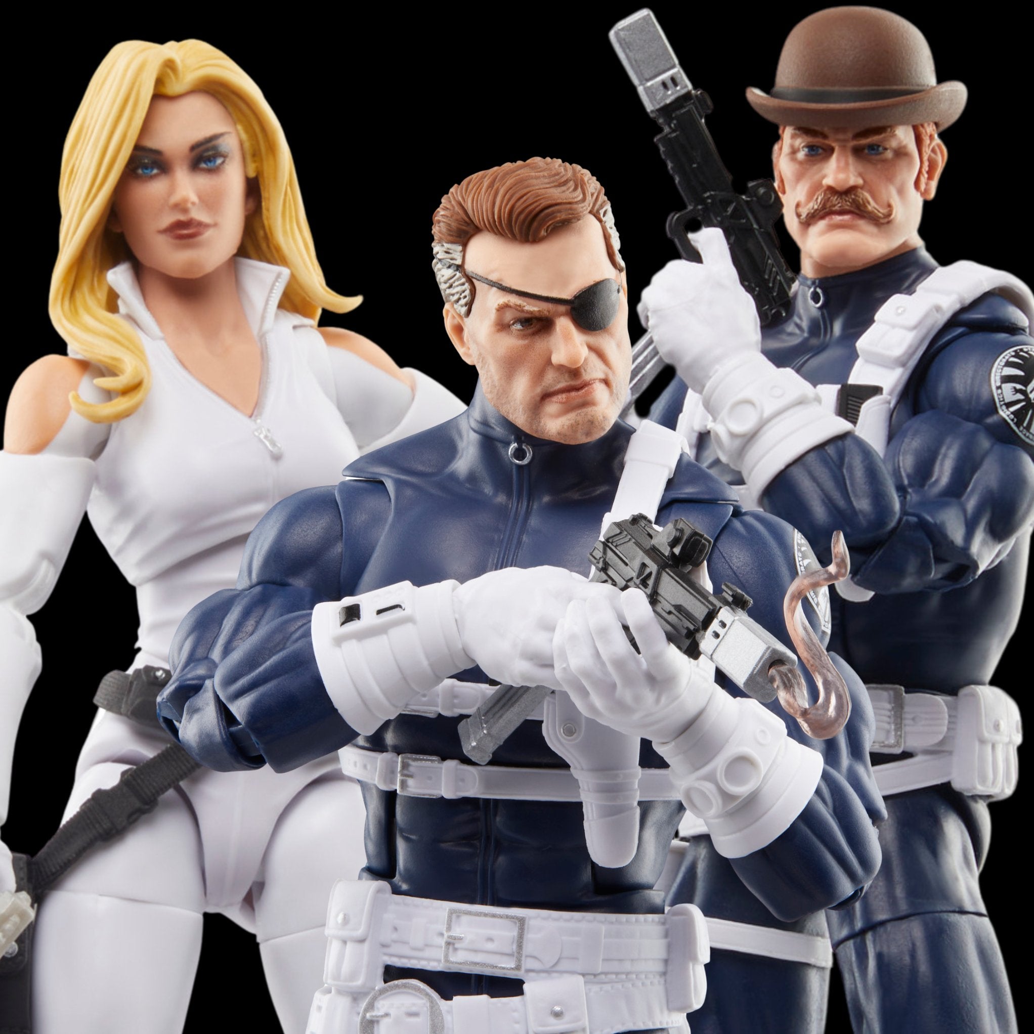 Marvel Legends S.H.I.E.L.D Nick Fury Jr., Sharon Carter, & Dum Dum Dugan 3-Pack、mySite、hgirdovlk