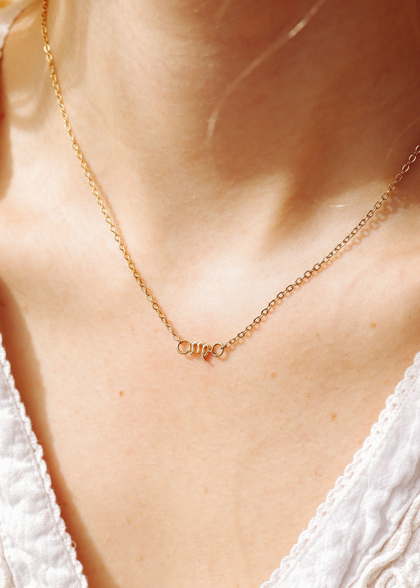 14K Gold Plated Sterling Silver Zodiac Connector Charm for Permanent Jewelry / PMJ1032、mySite、dreamappss