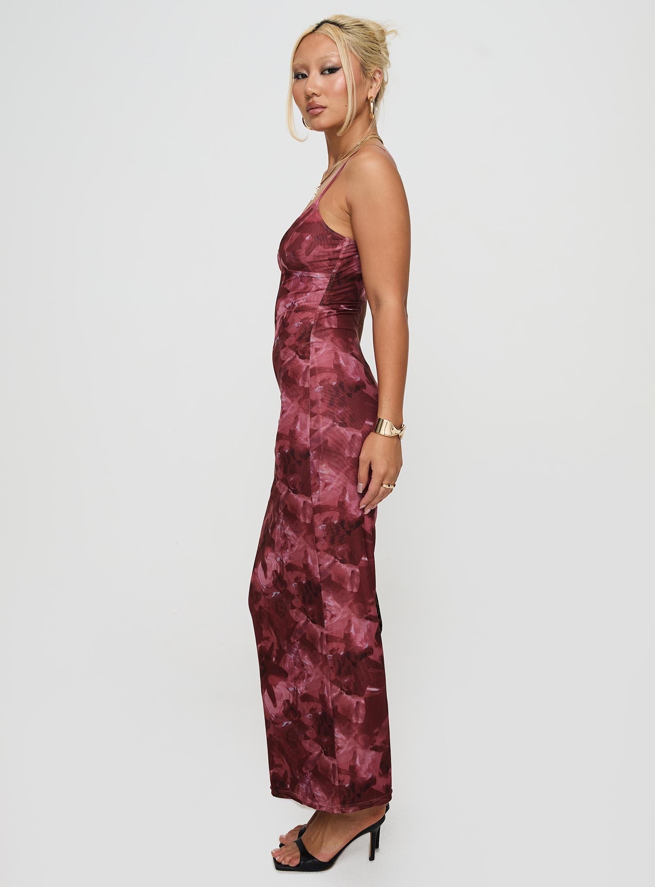 Hathaway Maxi Dress Burgundy Floral、mySite、solidvoid