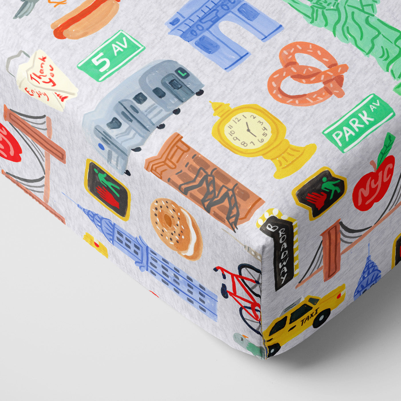 The Big Apple Fitted Crib Sheet、mySite、g9winljtr