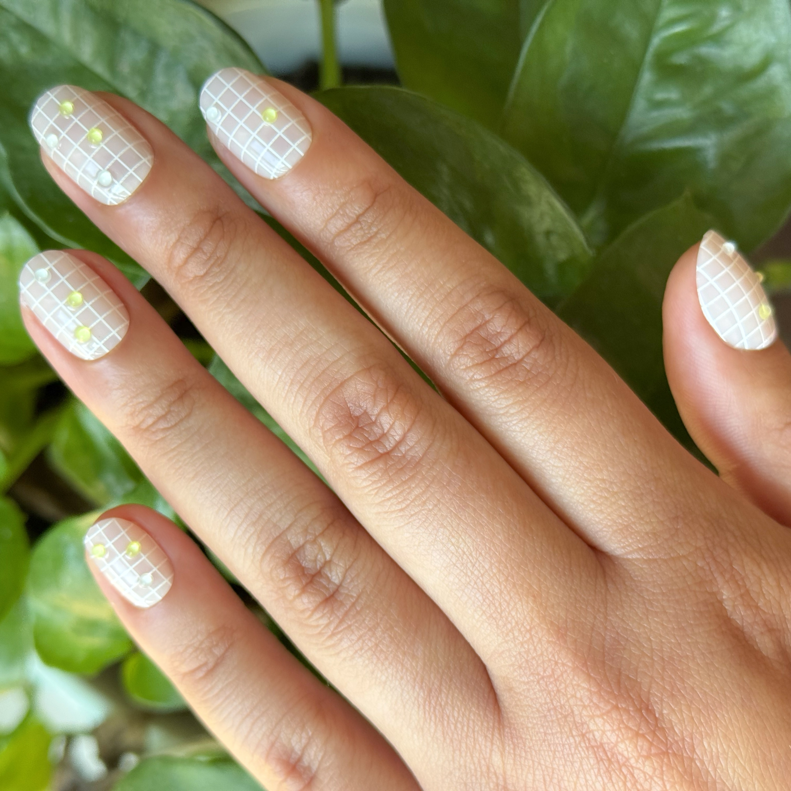 Nothing But Net - Press-On | Extra Short | Round、mySite、solidvoid