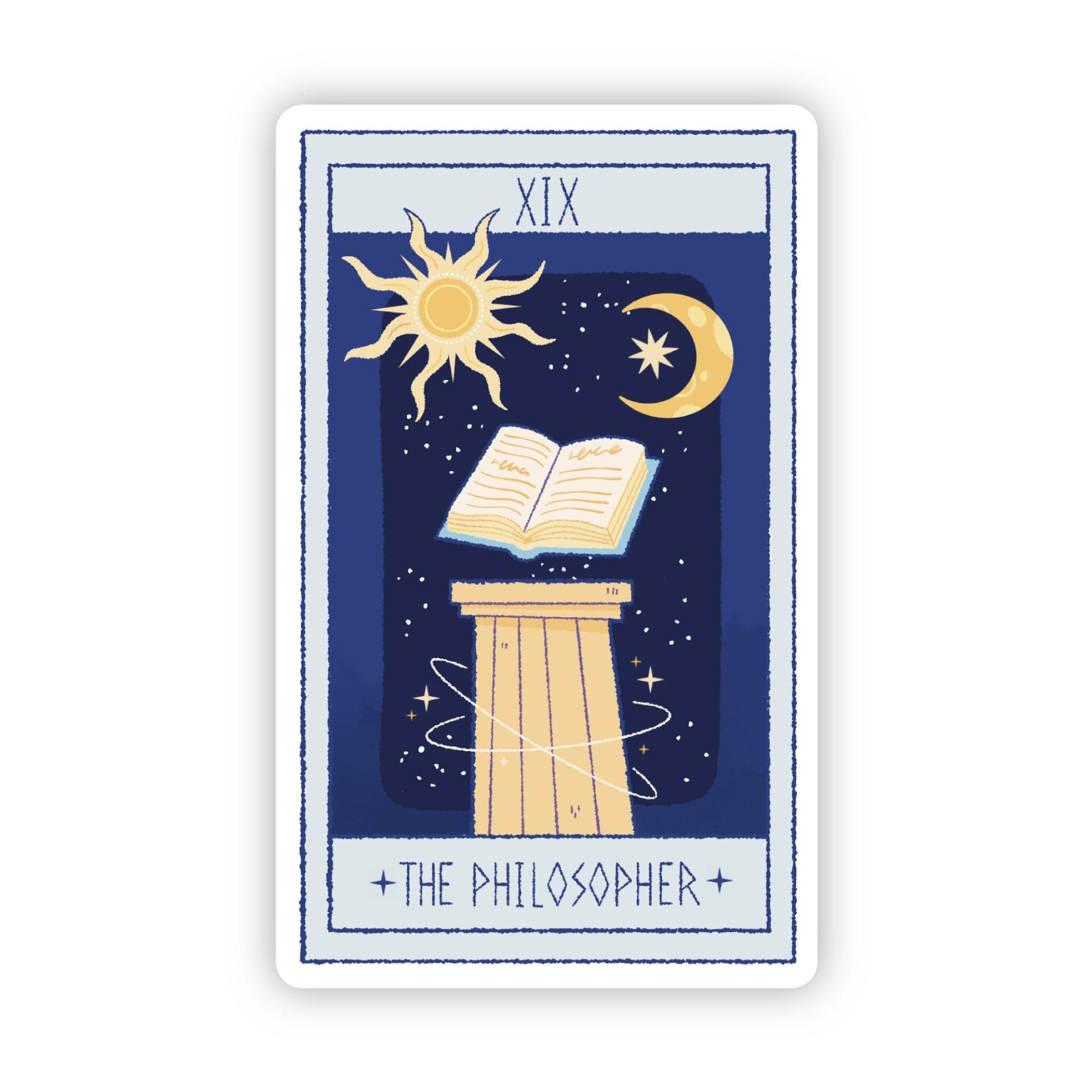  The Philosopher Tarot Card Sticker、mySite、elrpsem3k