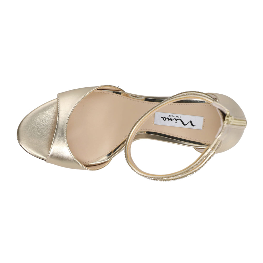 Viktora Metallic Ankle Strap Evening Sandals、mySite、gtrtttuynbv