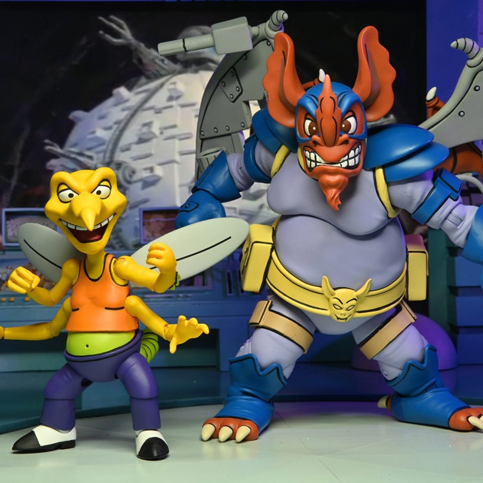 NECA Teenage Mutant Ninja Turtles Cartoon Wingnut & Screwloose、mySite、hgirdovlk