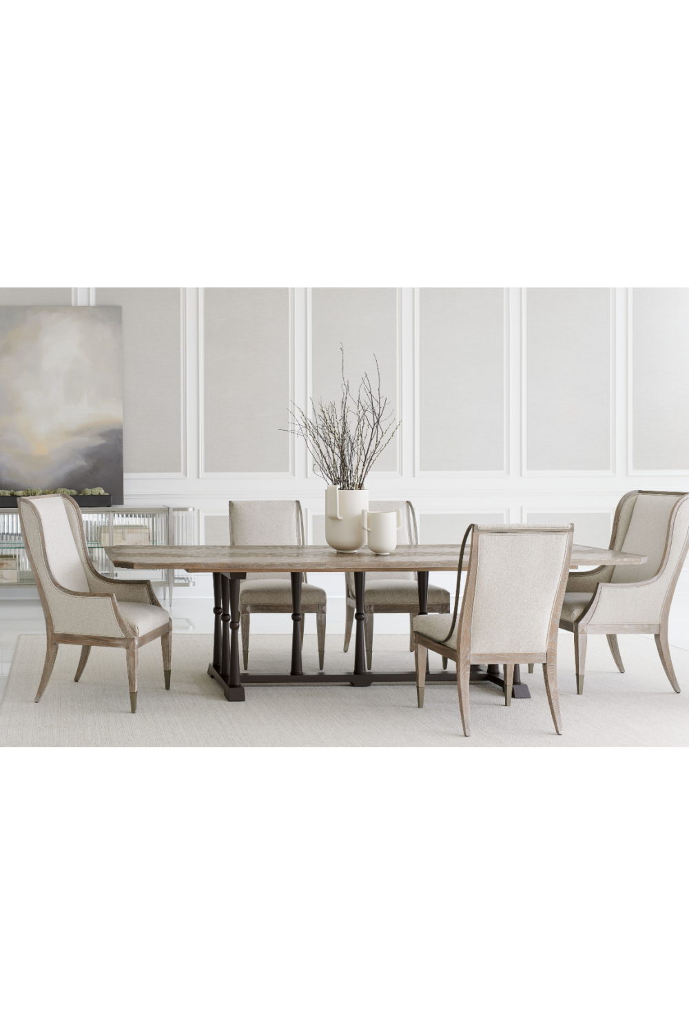 Ash Driftwood Classic Dining Table | Caracole Dinner Circuit 96、mySite、neckold