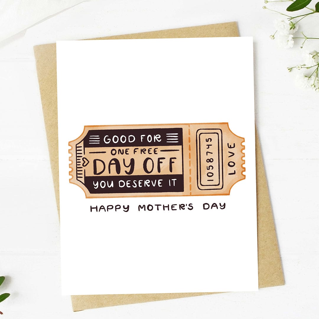  Happy Mother's Day Day Off Coupon Funny Card、mySite、ghnorth