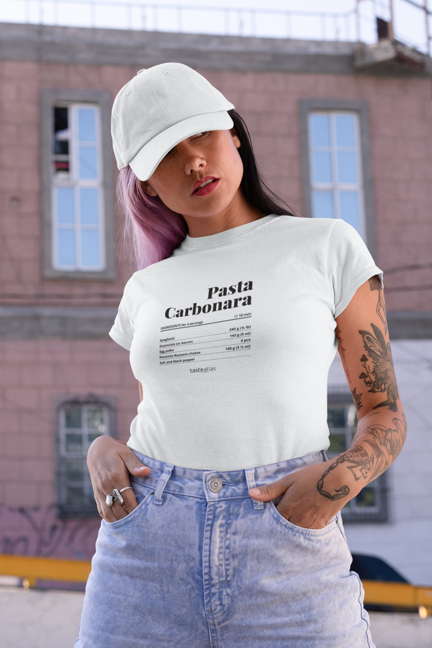 Pasta Carbonara Recipe Short-Sleeve Unisex T-Shirt、mySite、camillekostekn