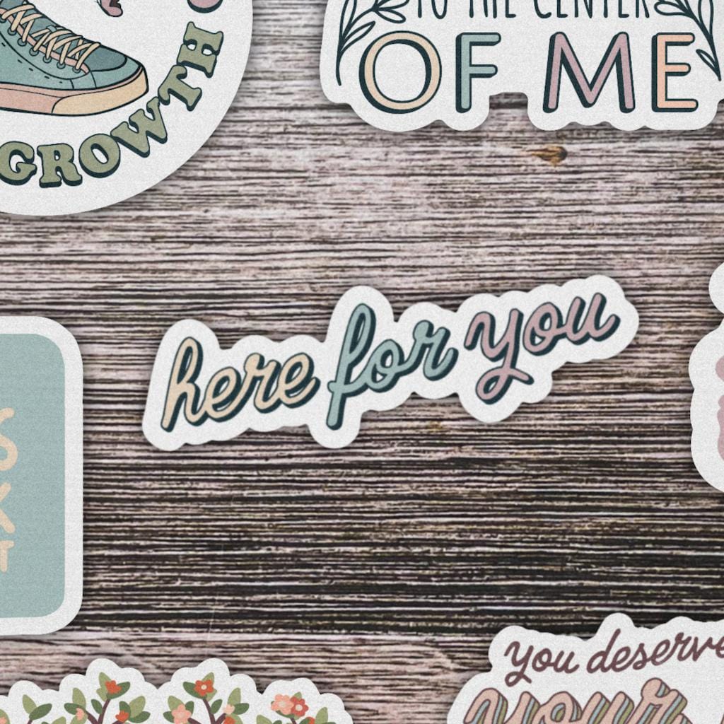  Here for You Mental Health Sticker、mySite、elrpsem3k
