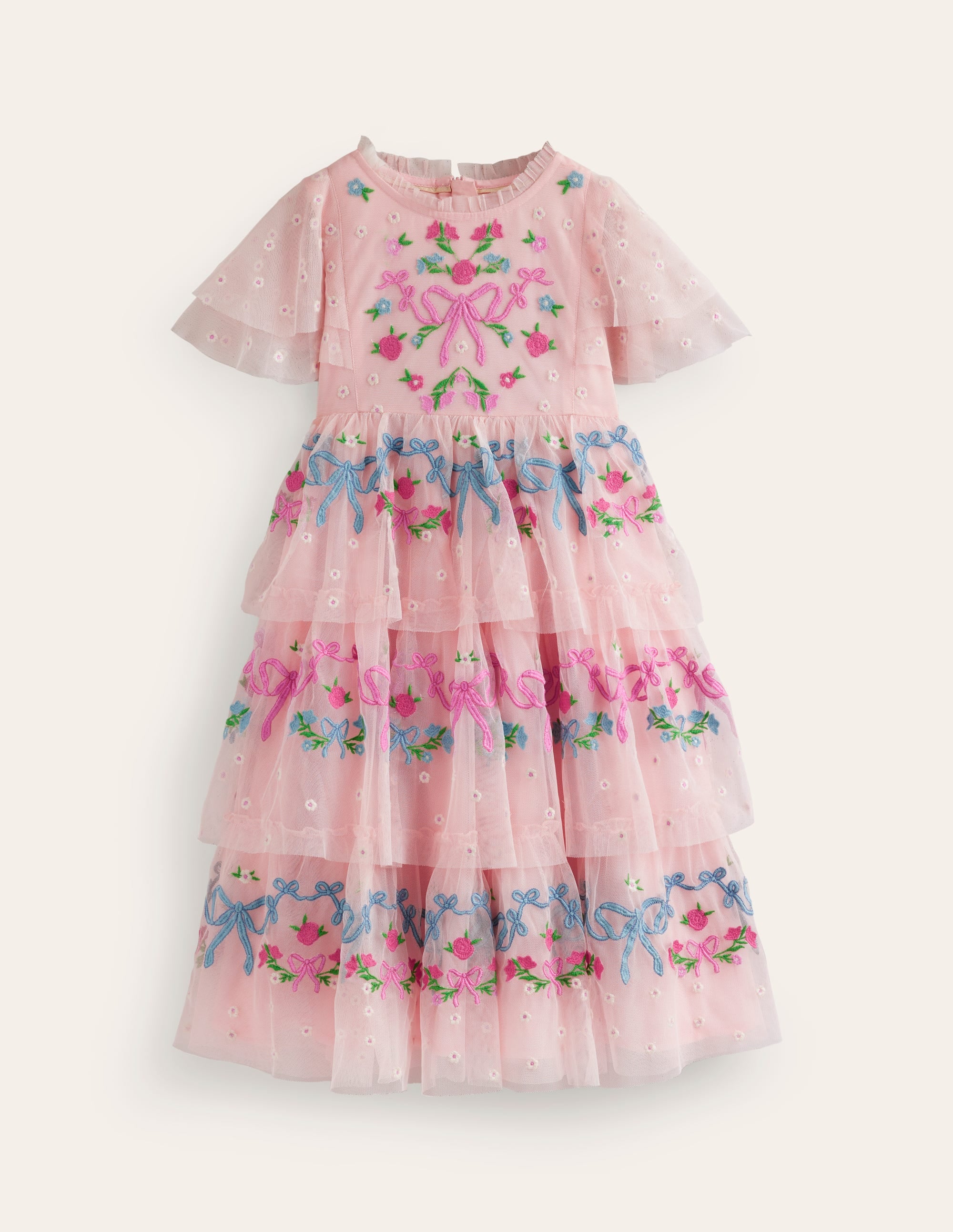  Embroidered Tulle Dress-Provence Dusty Pink、mySite、ashleygrahame