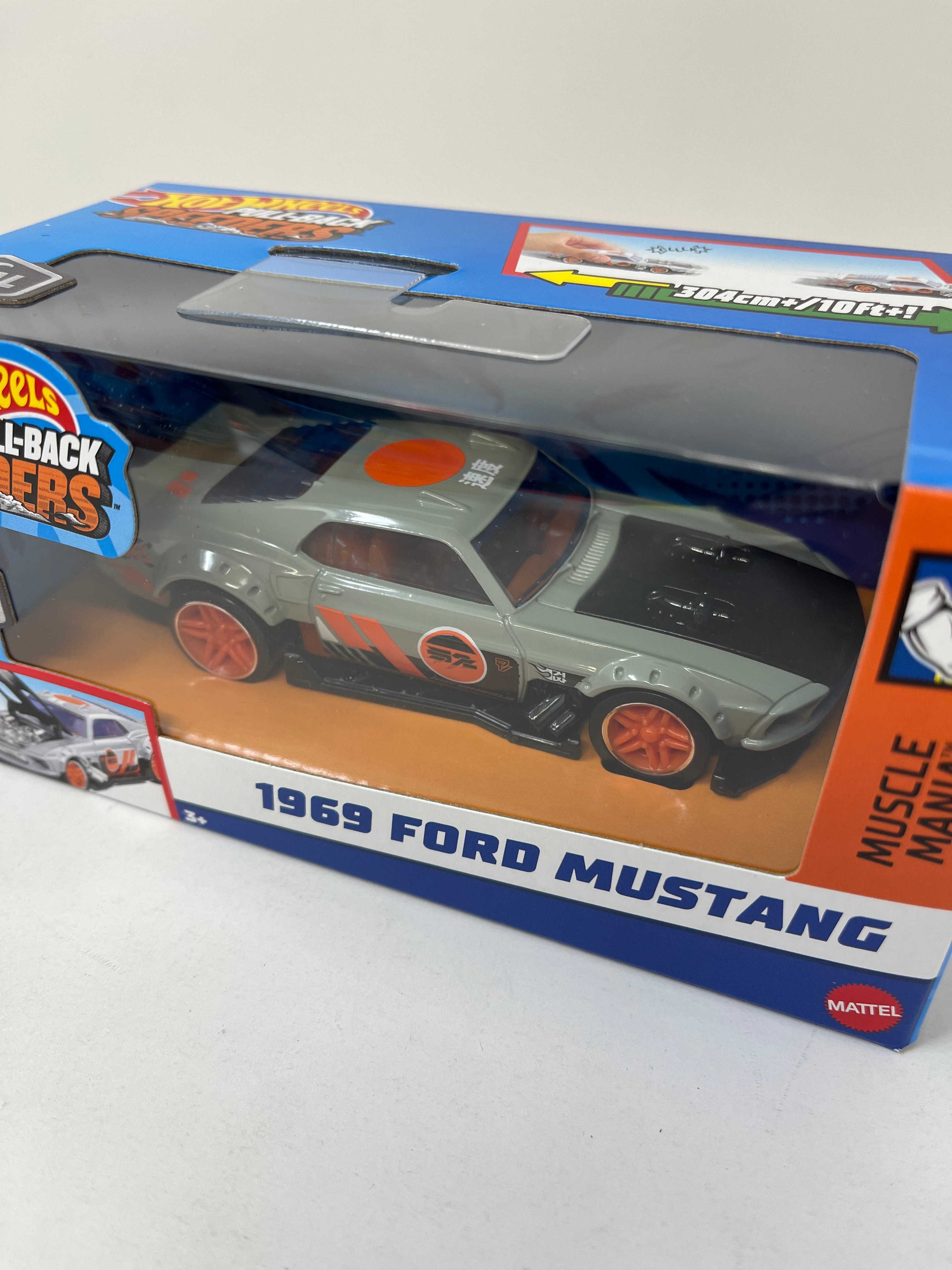 1969 Ford Mustang * 2024 Hot Wheels Pull-Back Speeders 1:43 scale、mySite、hgirdovlk