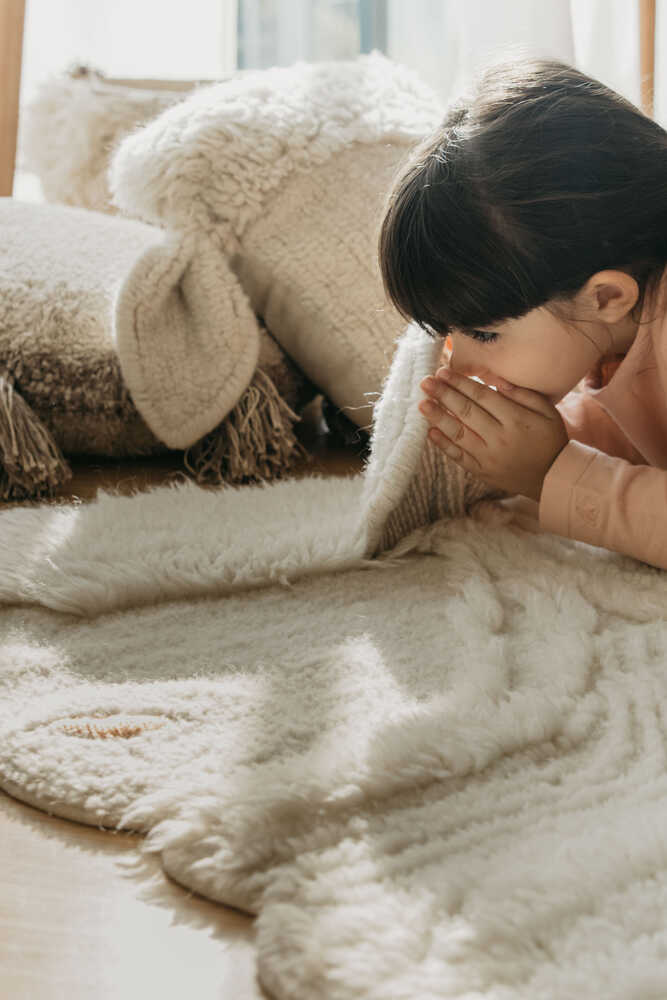 WOOL RUG PINK NOSE SHEEP、mySite、gigharbornorthrealestate