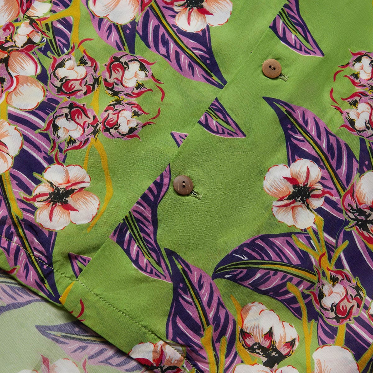SILK RAYON COTTON-FLOWER WRANGLE COLLAR ALOHA SHIRT、mySite、zt4zffjzw