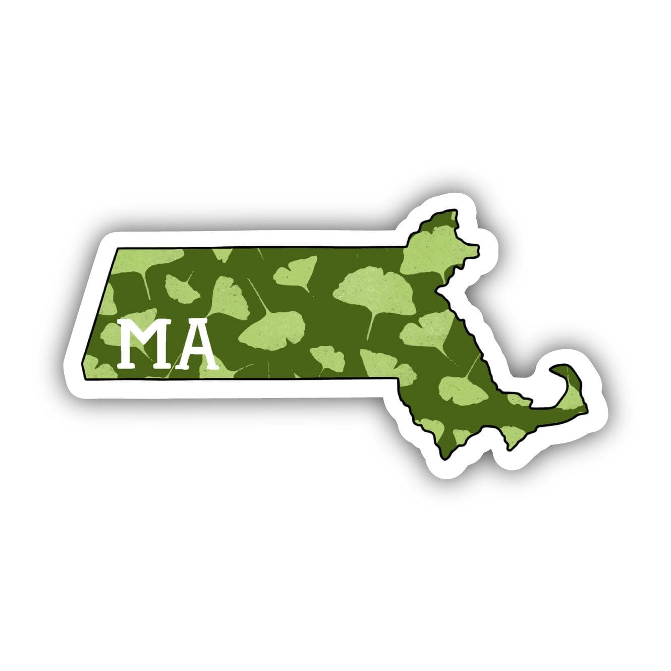 Massachusetts Green Nature Sticker、mySite、ghnorth