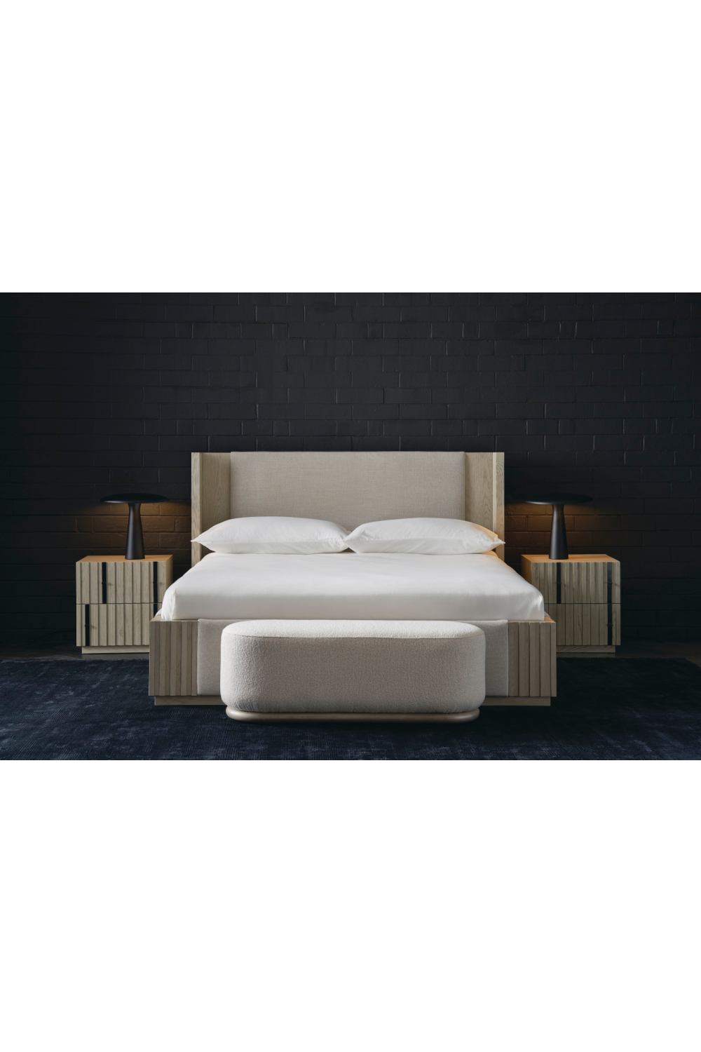 Taupe Linen Bed | Caracole Azure、mySite、neckold