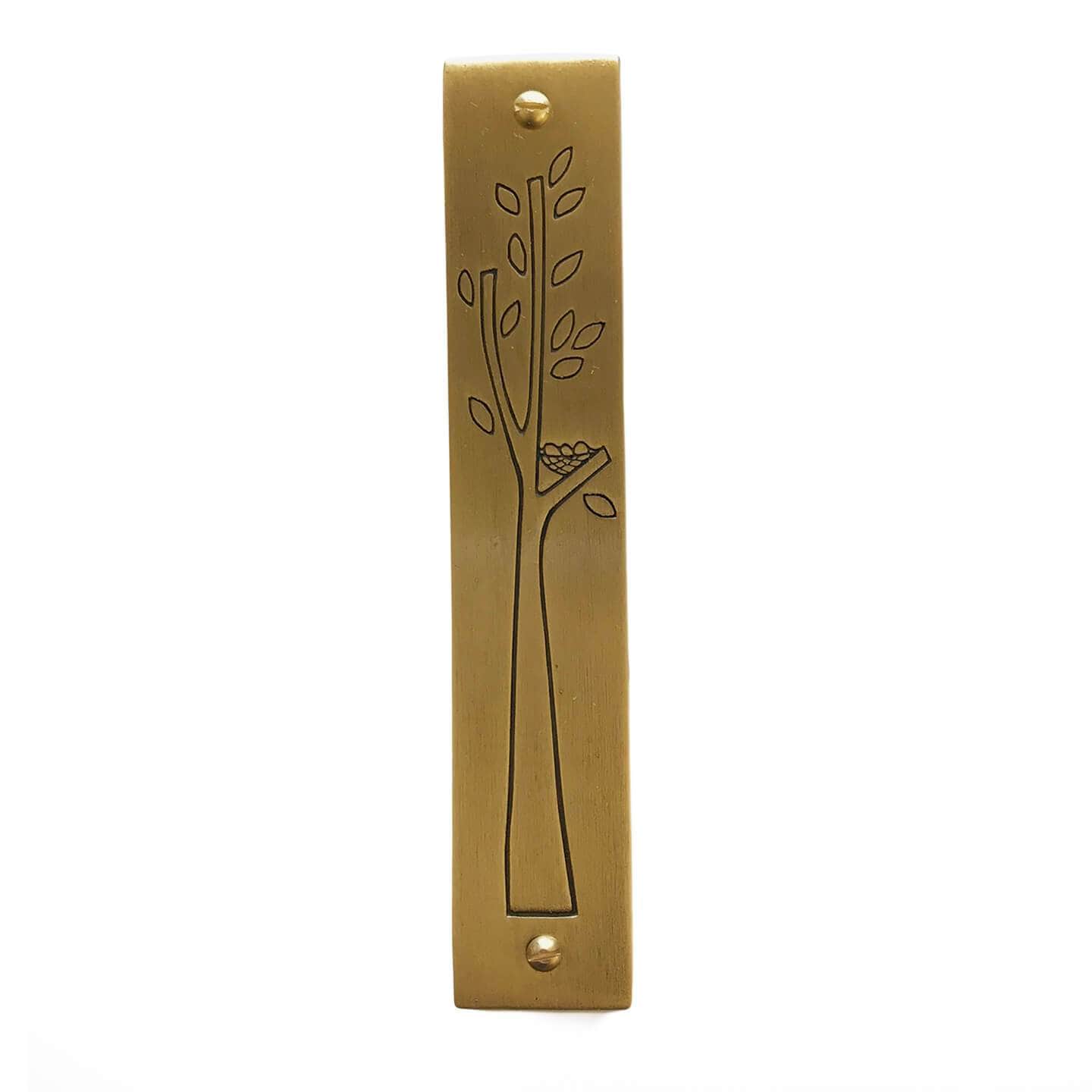 Brass Nest Mezuzah by Emily Rosenfeld、mySite、topwebapps