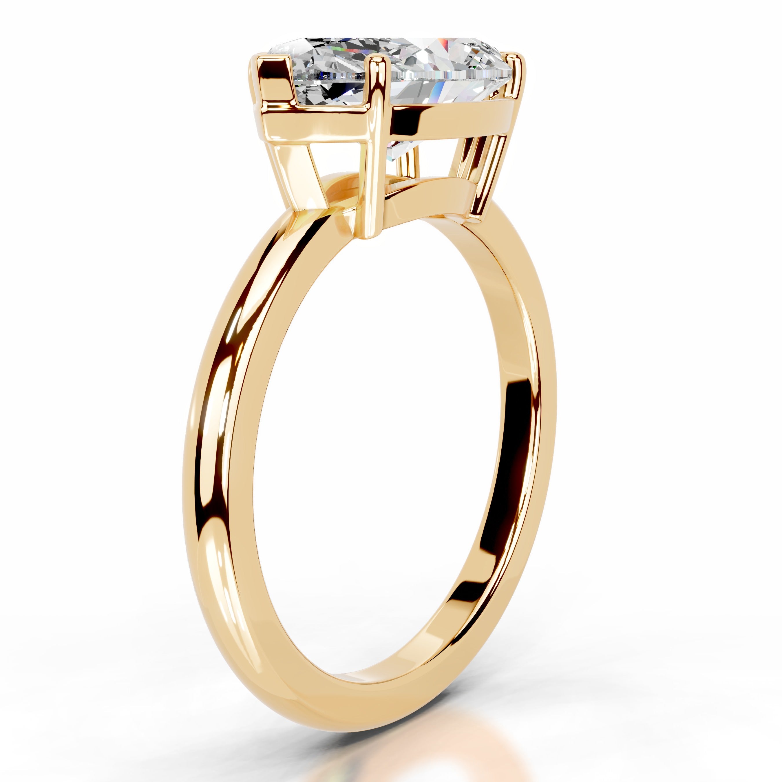 Miriam Moissanite Ring - 18K Yellow Gold、mySite、hinf8tx79