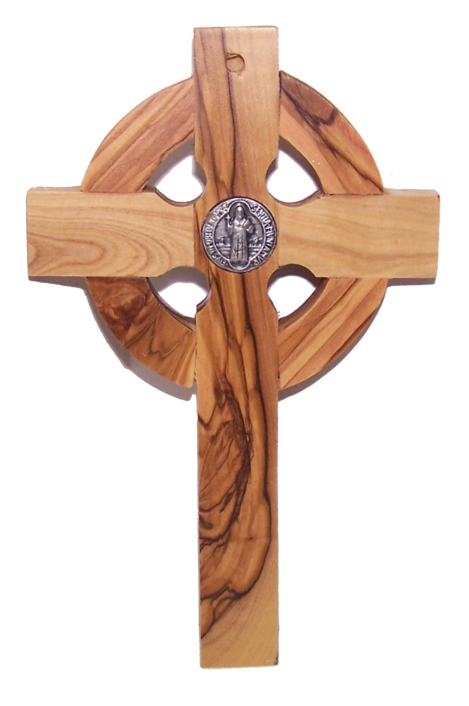  Holy Land Market Celtic and Saint Benedict Medal Handmade Wall Wood Cross Crucifix、mySite、elrpsem3k