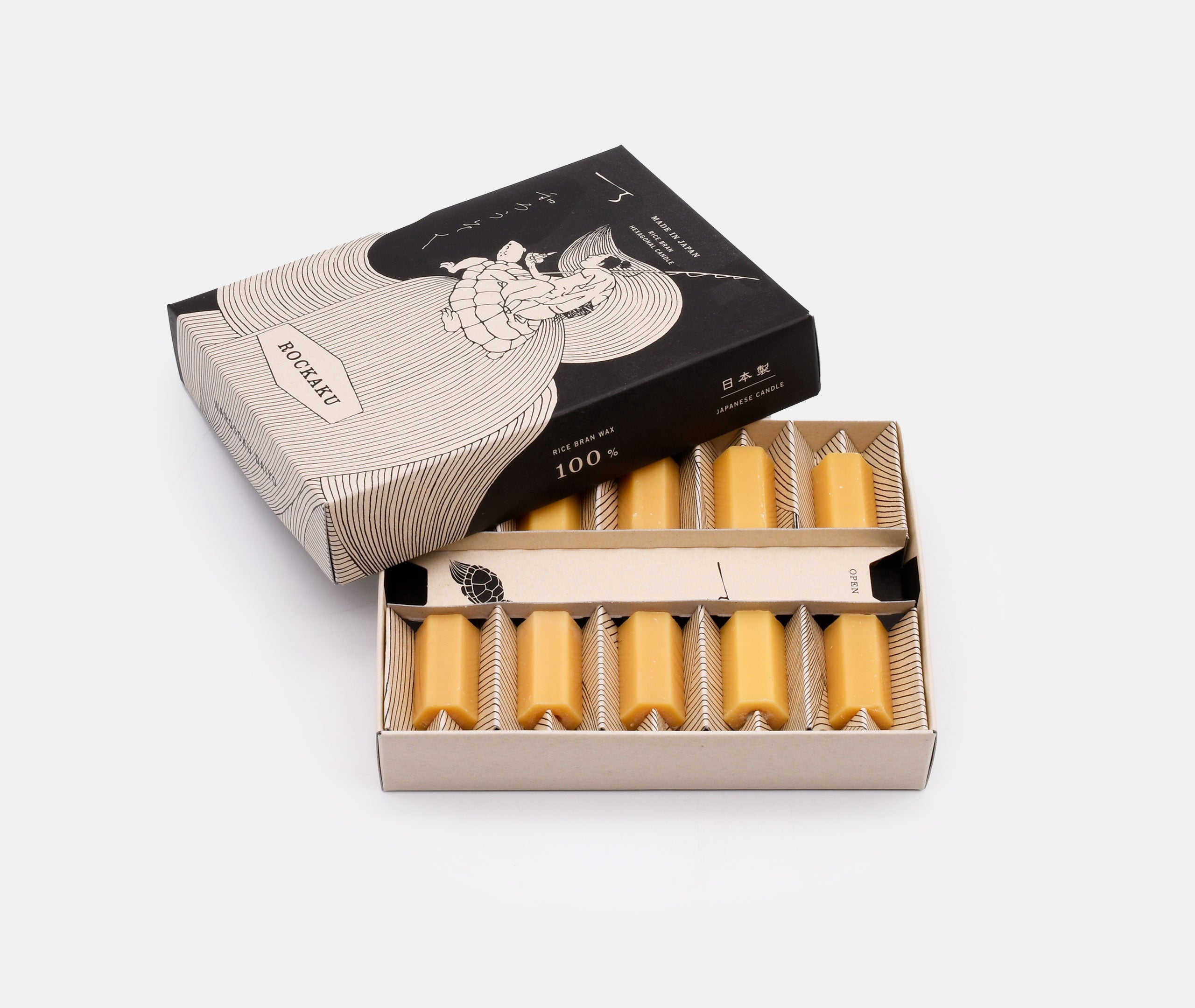 Rockaku Rice Bran Wax Candle Set、mySite、topwebapps