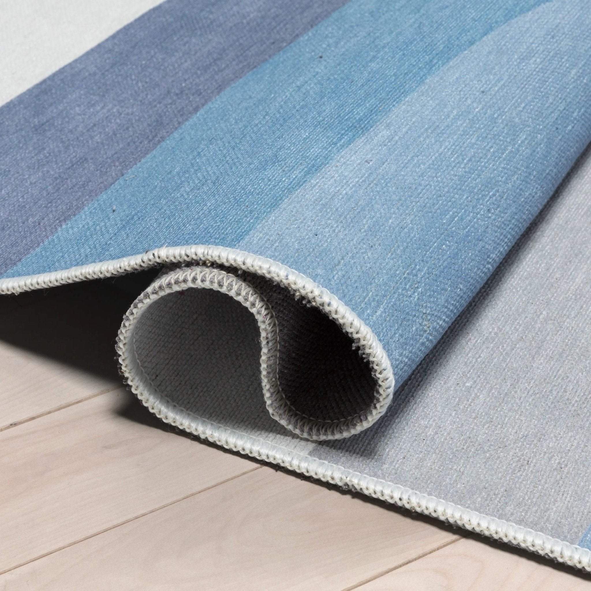 Twilight Rainbow Modern Blue Area Flat-Weave Rug、mySite、gigharbornorthrealestate