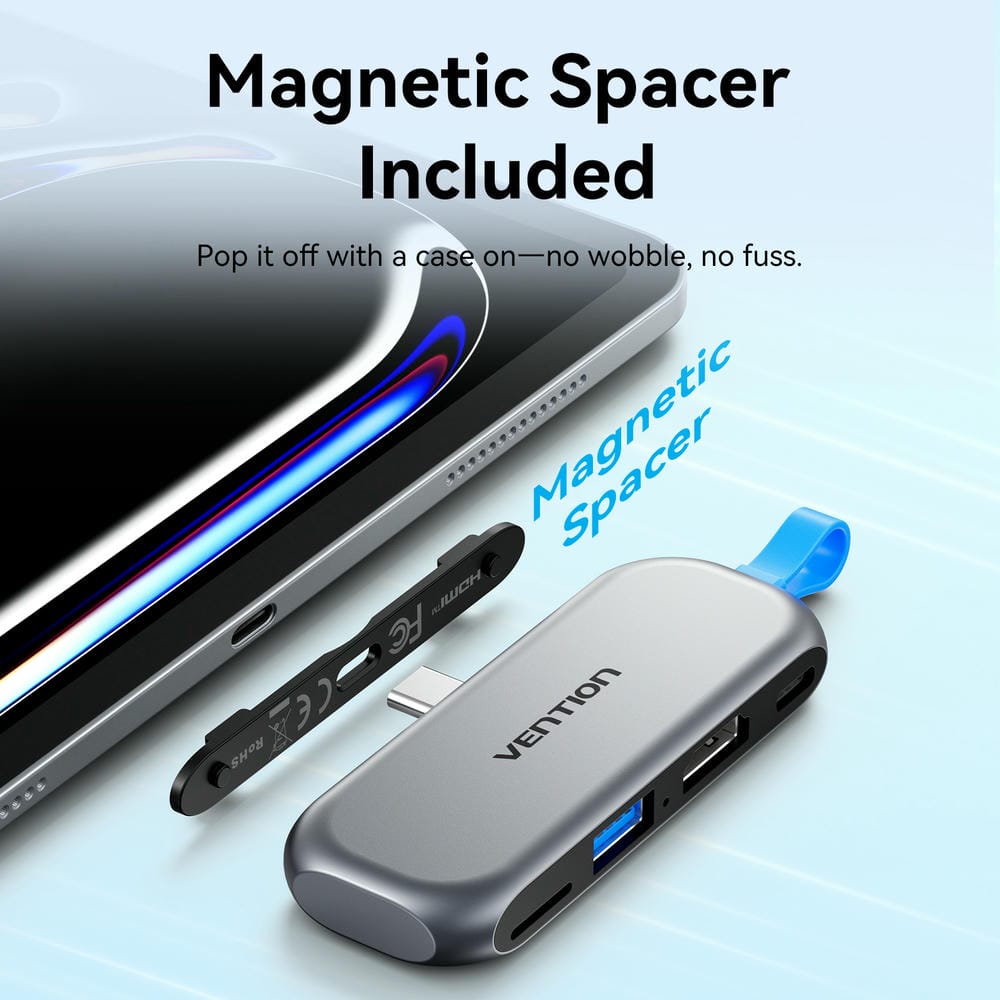 Vention 4-in-1 USB-C Cable-Free Docking Station、mySite、fannypackpong